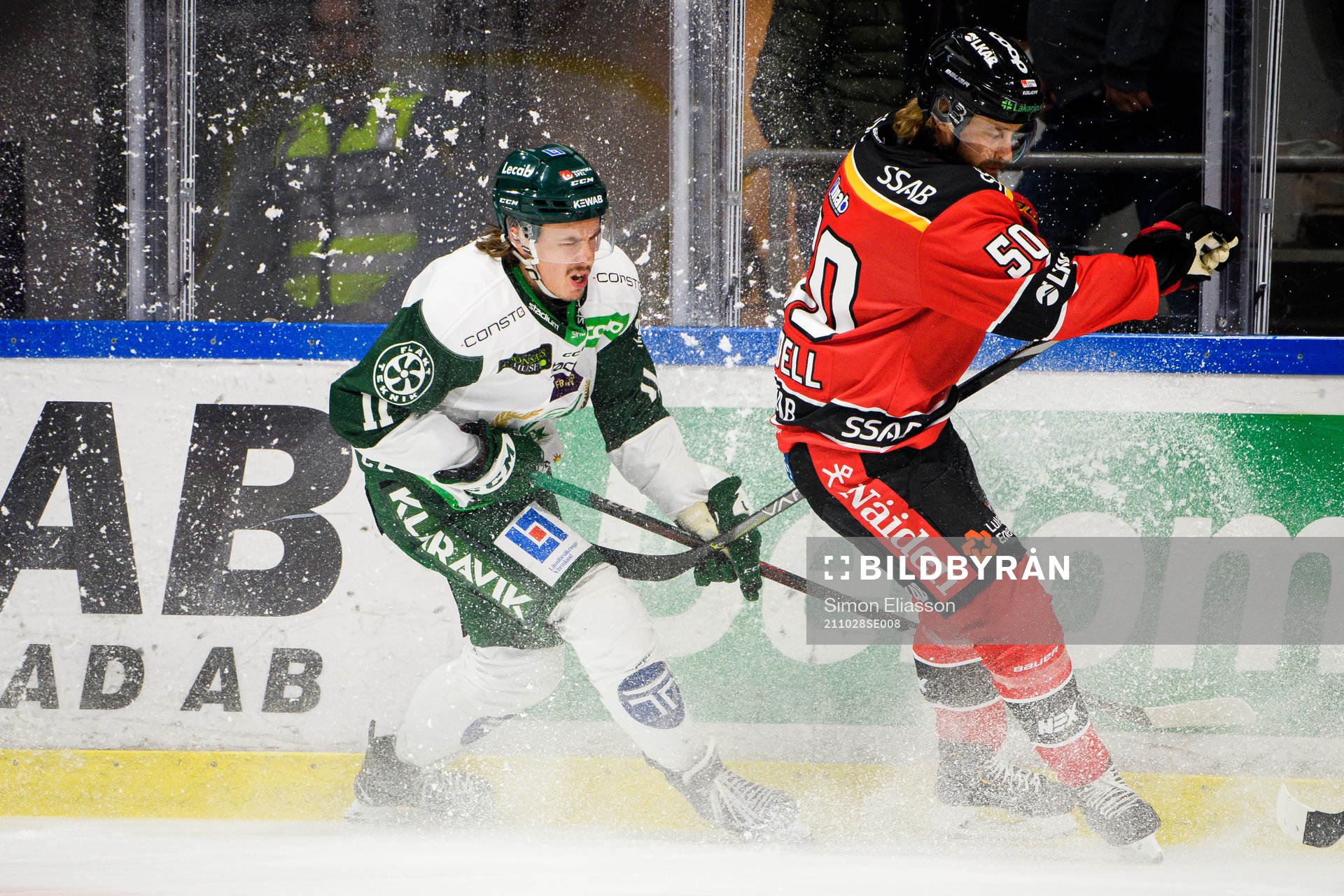 Färjestads Joakim Nygård och Luleås Daniel Sondell