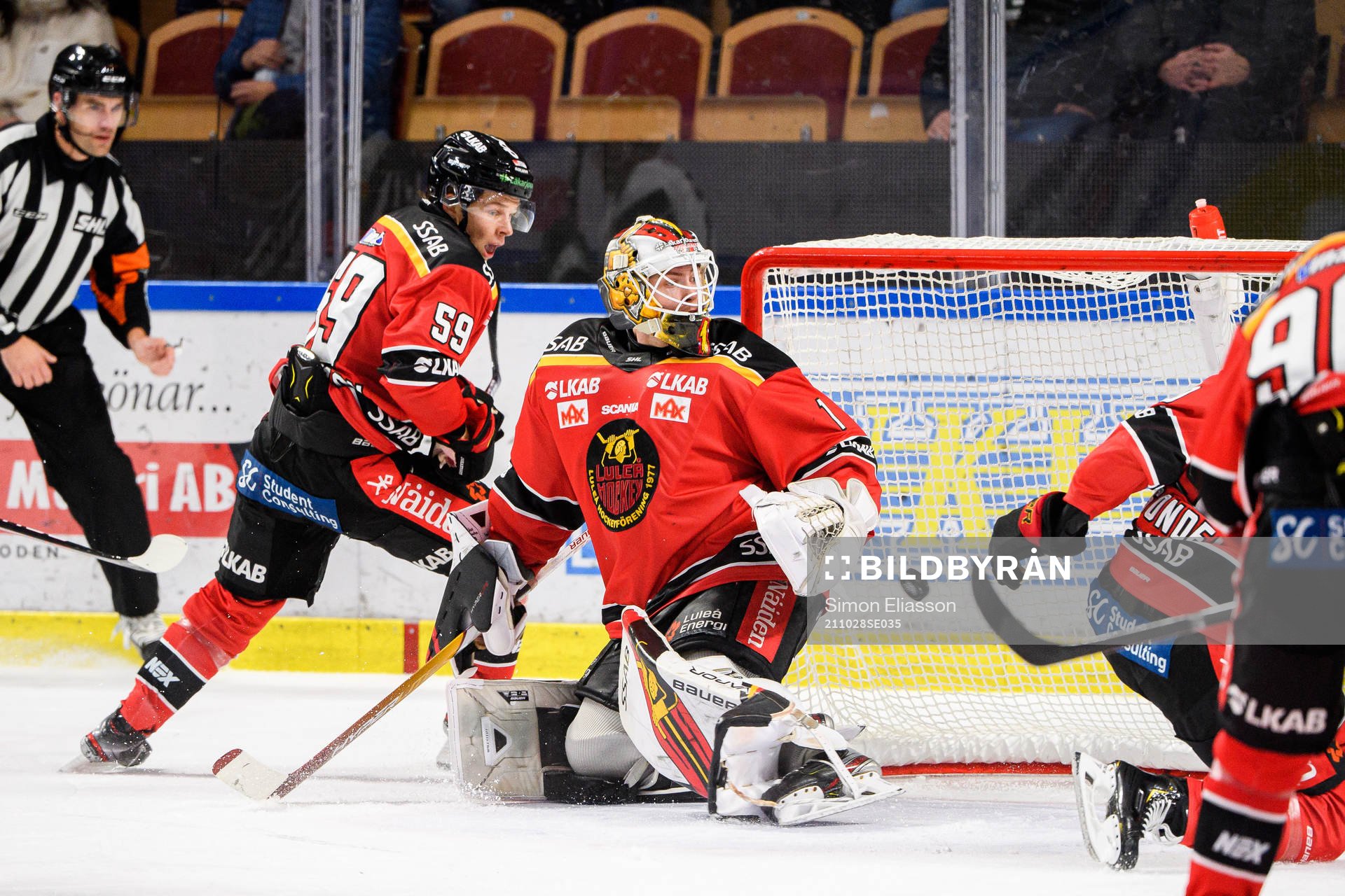 Luleås målvakt Jesper Wallstedt