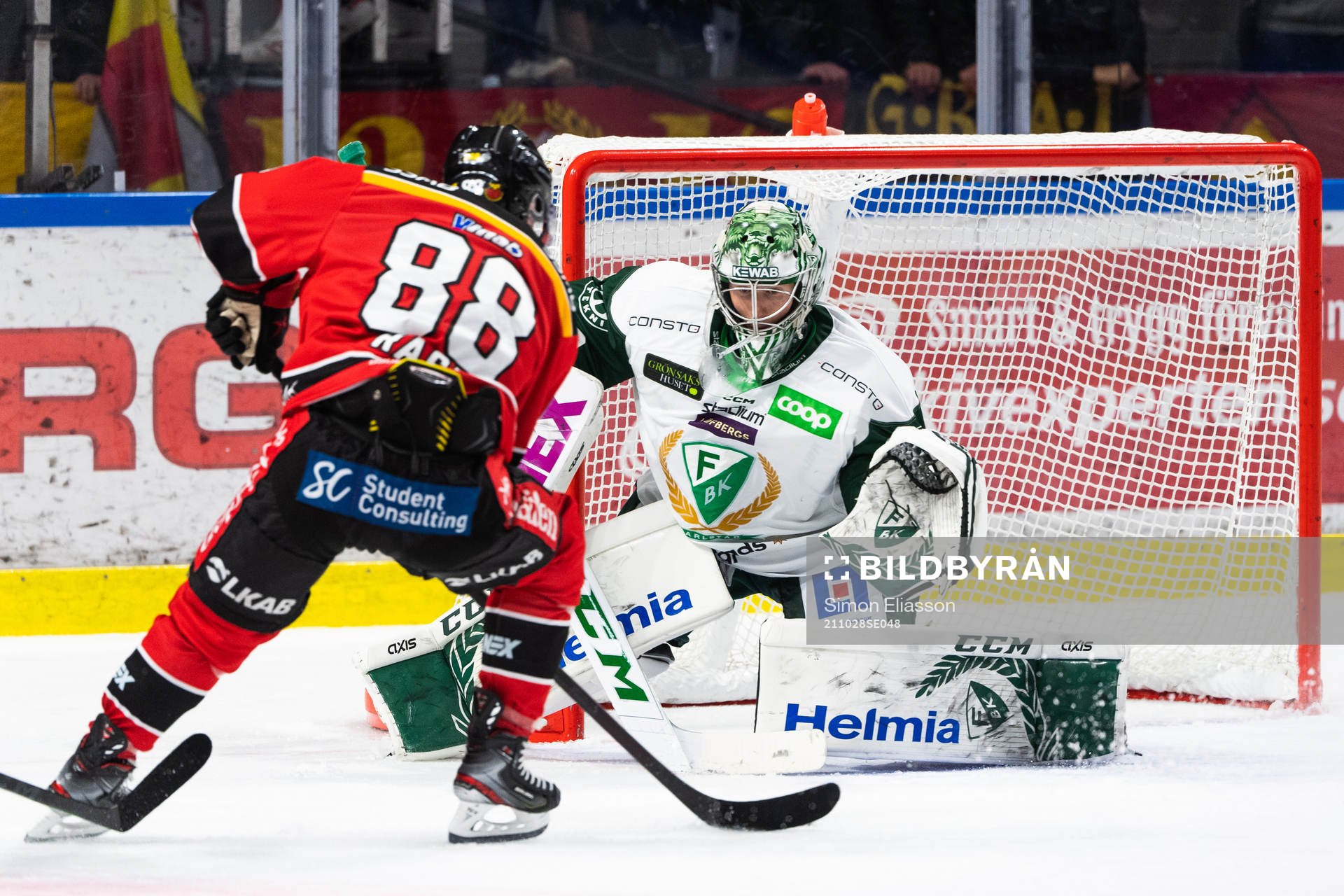 Färjestads målvakt Henrik Haukeland