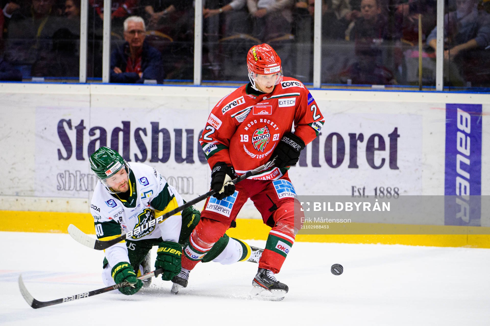 Björklövens Sebastian Selin och Modos Daniel Mannberg