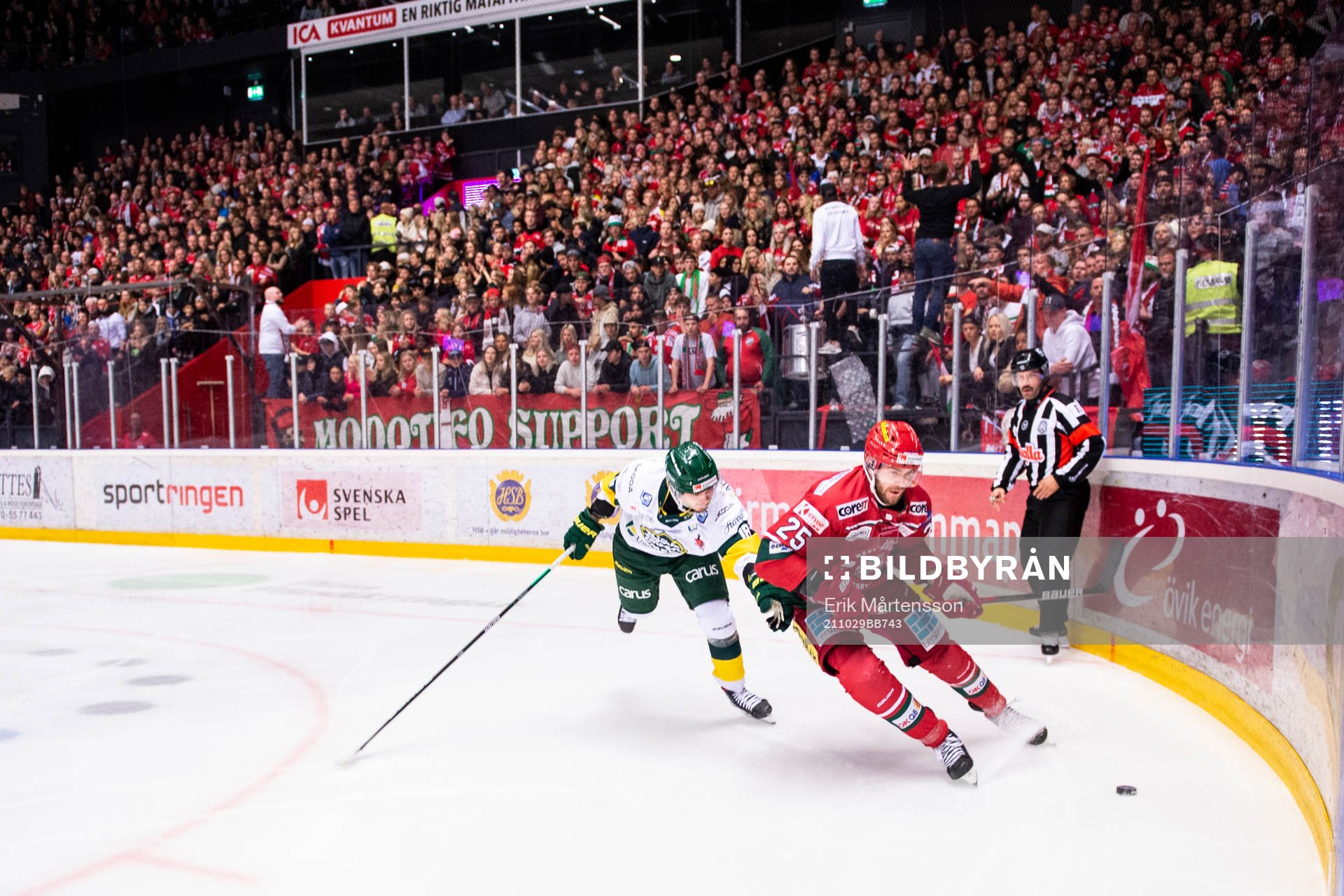 Björklövens Axel Ottosson och Modos Sam Vigneault