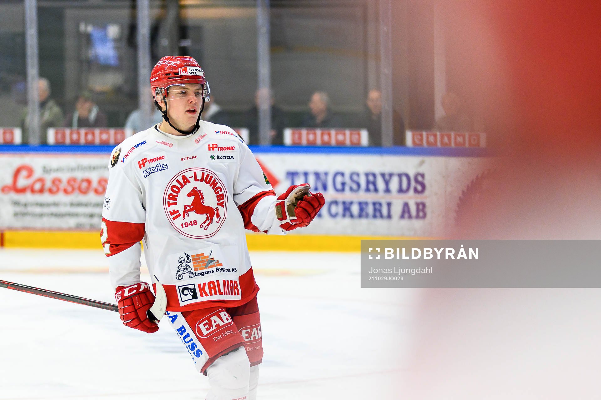 Troja-Ljungbys Jesper Emanuelsson jublar
