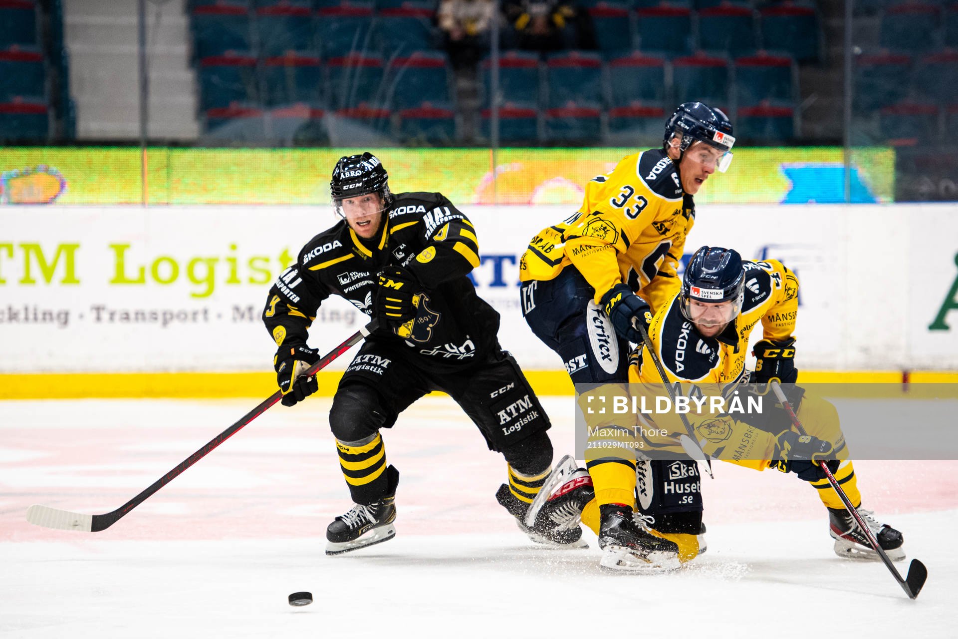 s Nicklas Heiner mot Södertäljes Felix Olsson och Erik