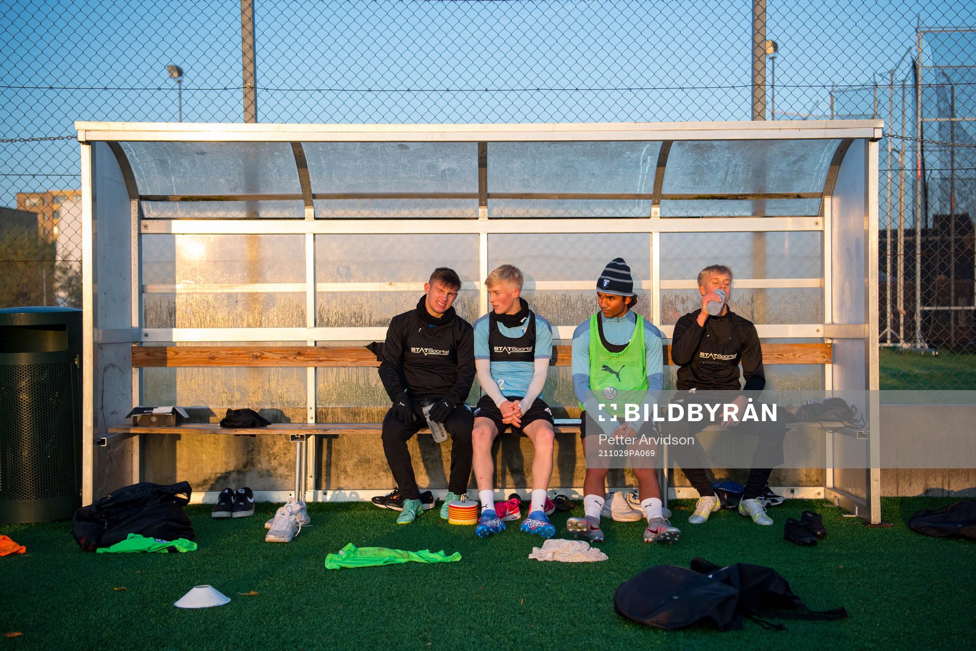 Isak Bjerkebo, Melker Widell, August Sandström och Ludvig