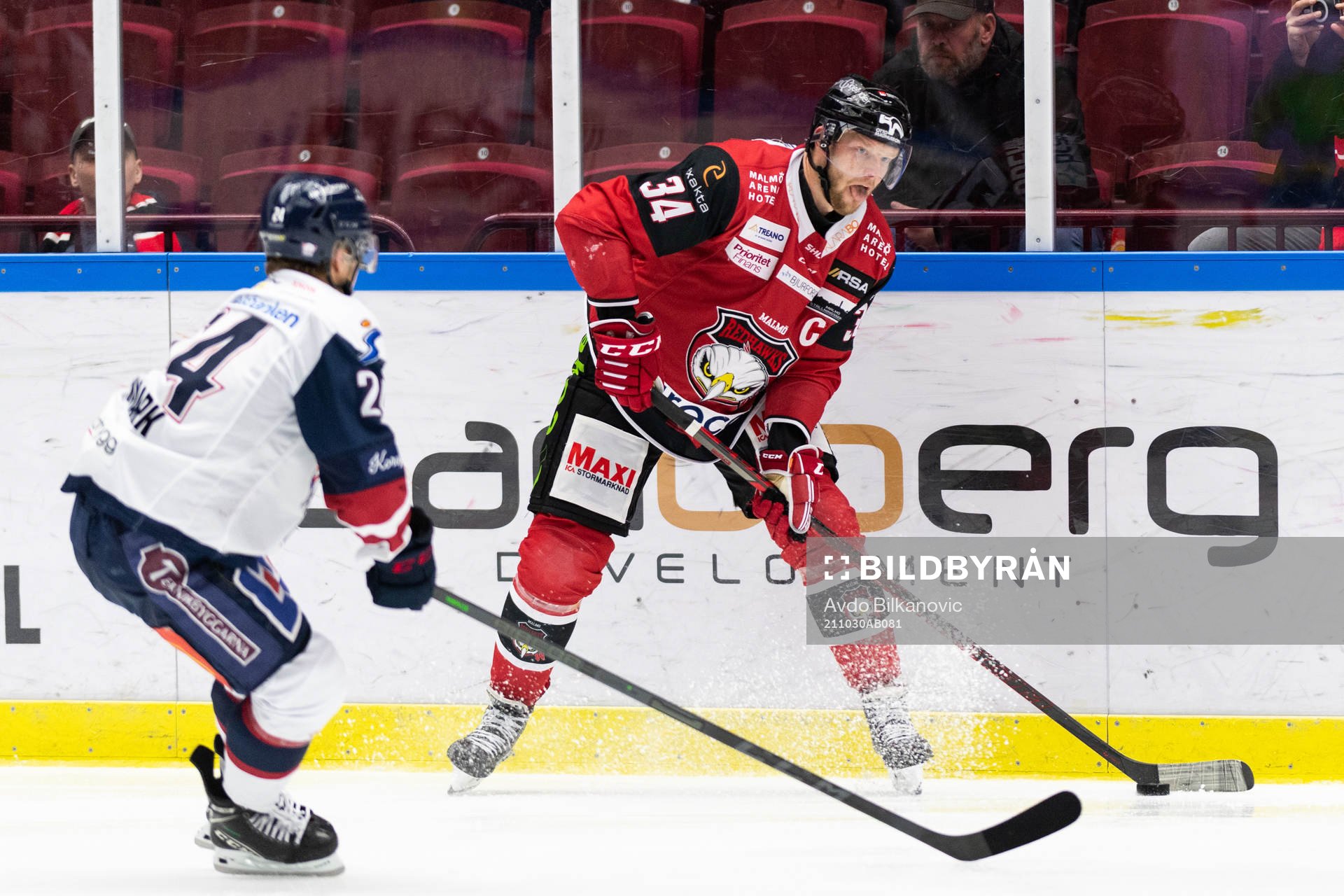 Malmö Redhawks Carl Söderberg och Linköpings Elliot
