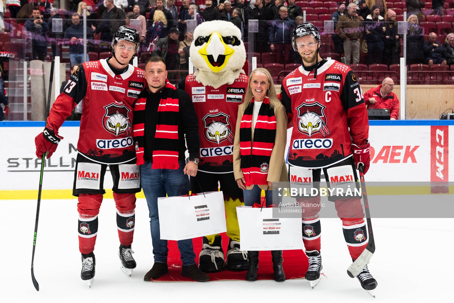 Malmö Redhawks Adam Ollas Mattsson och Carl Söderberg