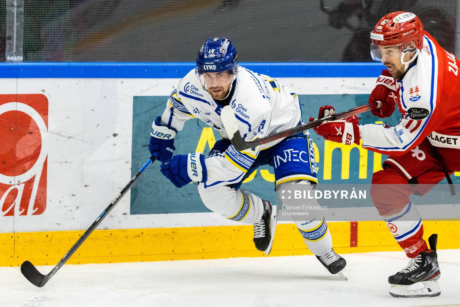 Leksands Oskar Lang och Timrås Nolan Zajac