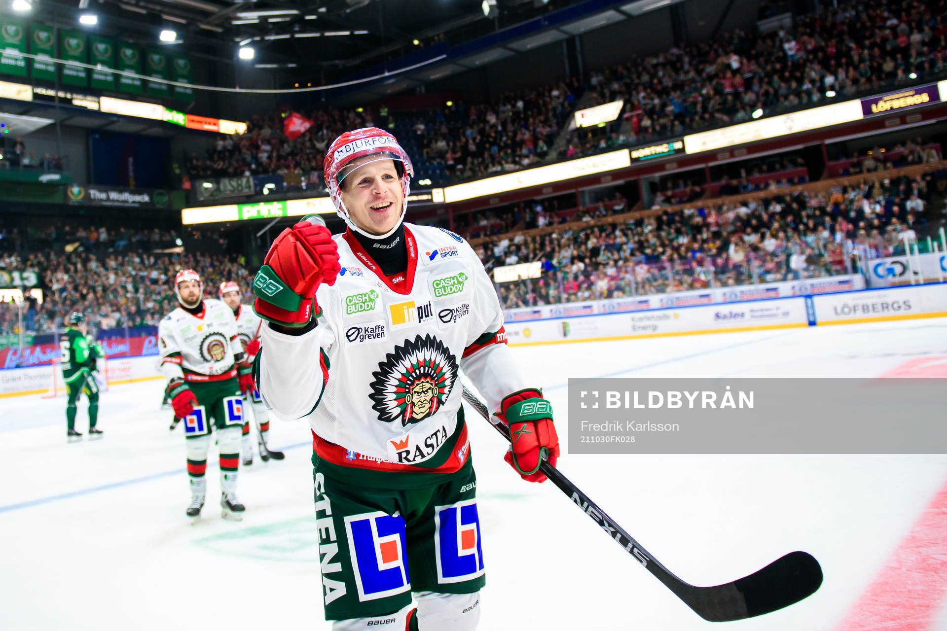 Frölundas Max Friberg jublar