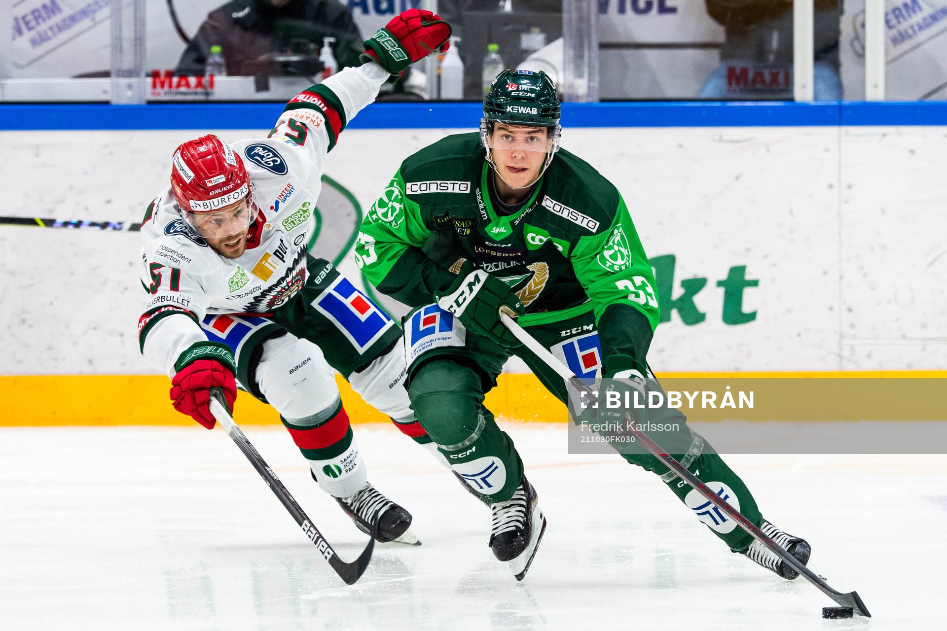 Frölundas Mats Rosseli Olsen och Färjestads Albert