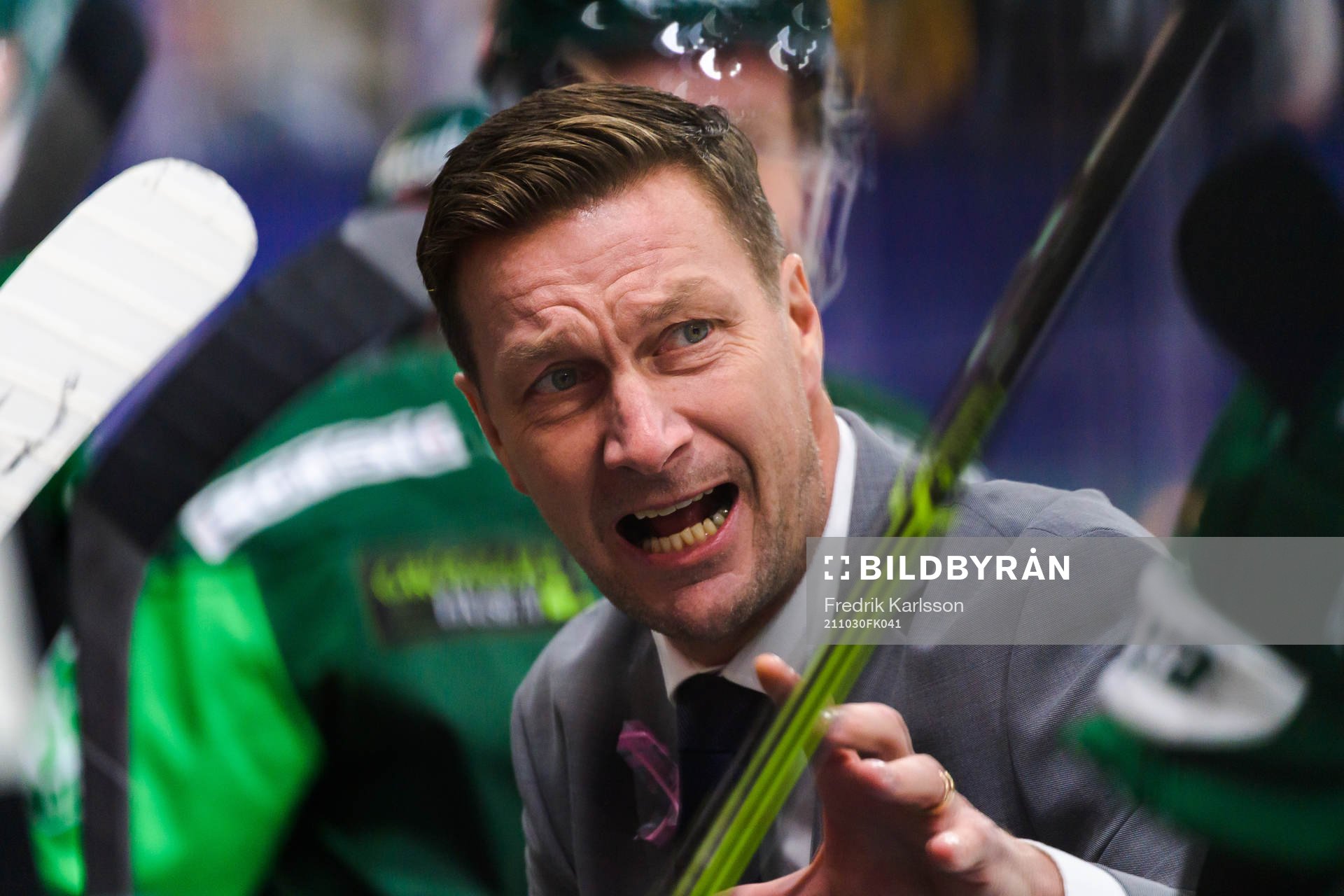 Färjestads tränare Johan Pennerborn