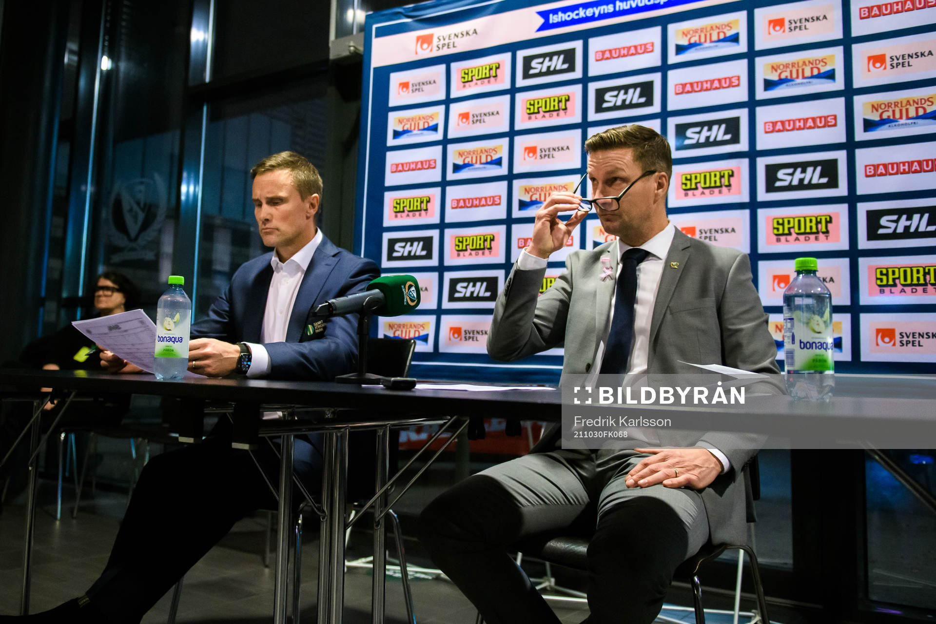 Frölundas tränare Roger Rönnberg och Färjestads