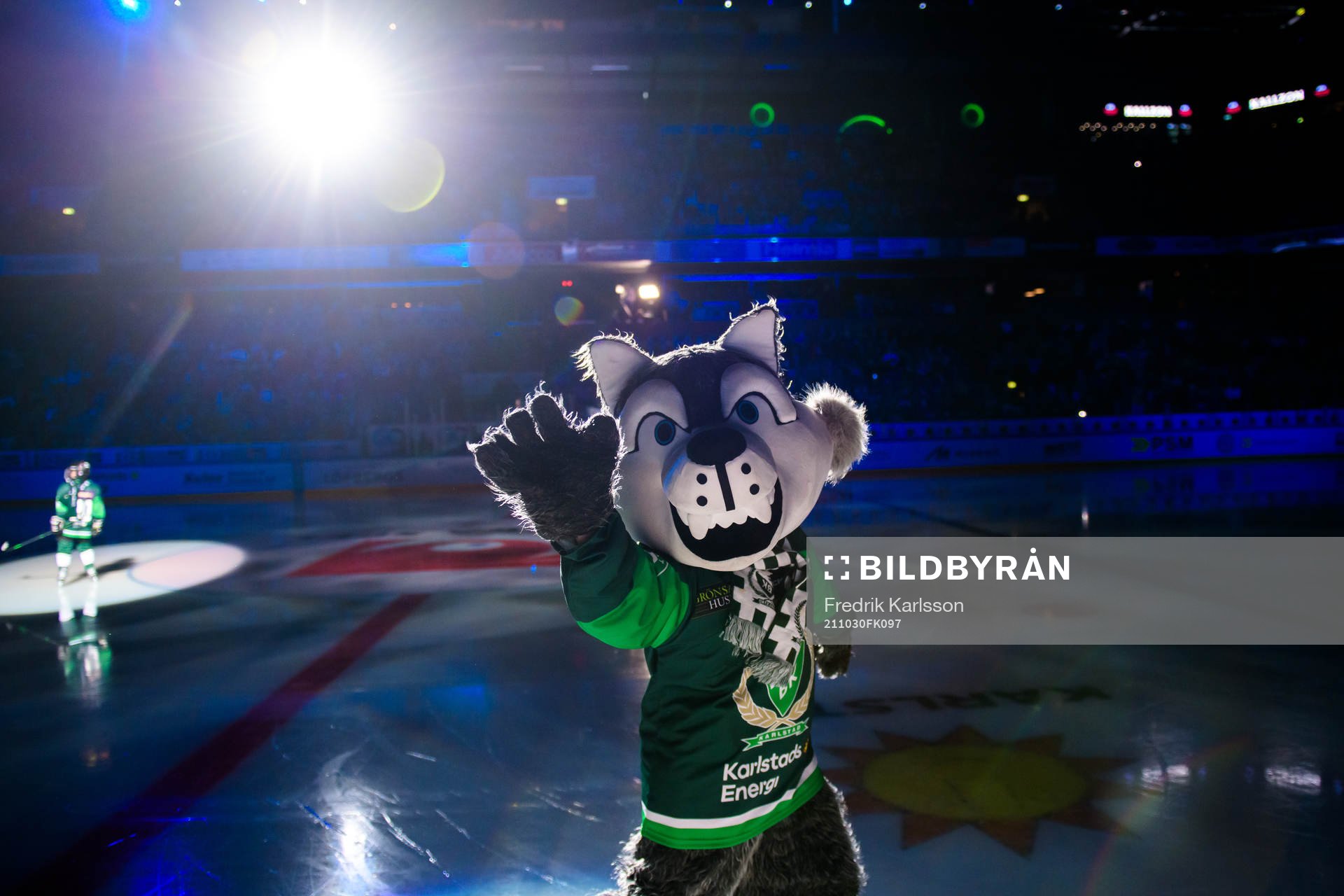 Färjestads maskot Ture Varg