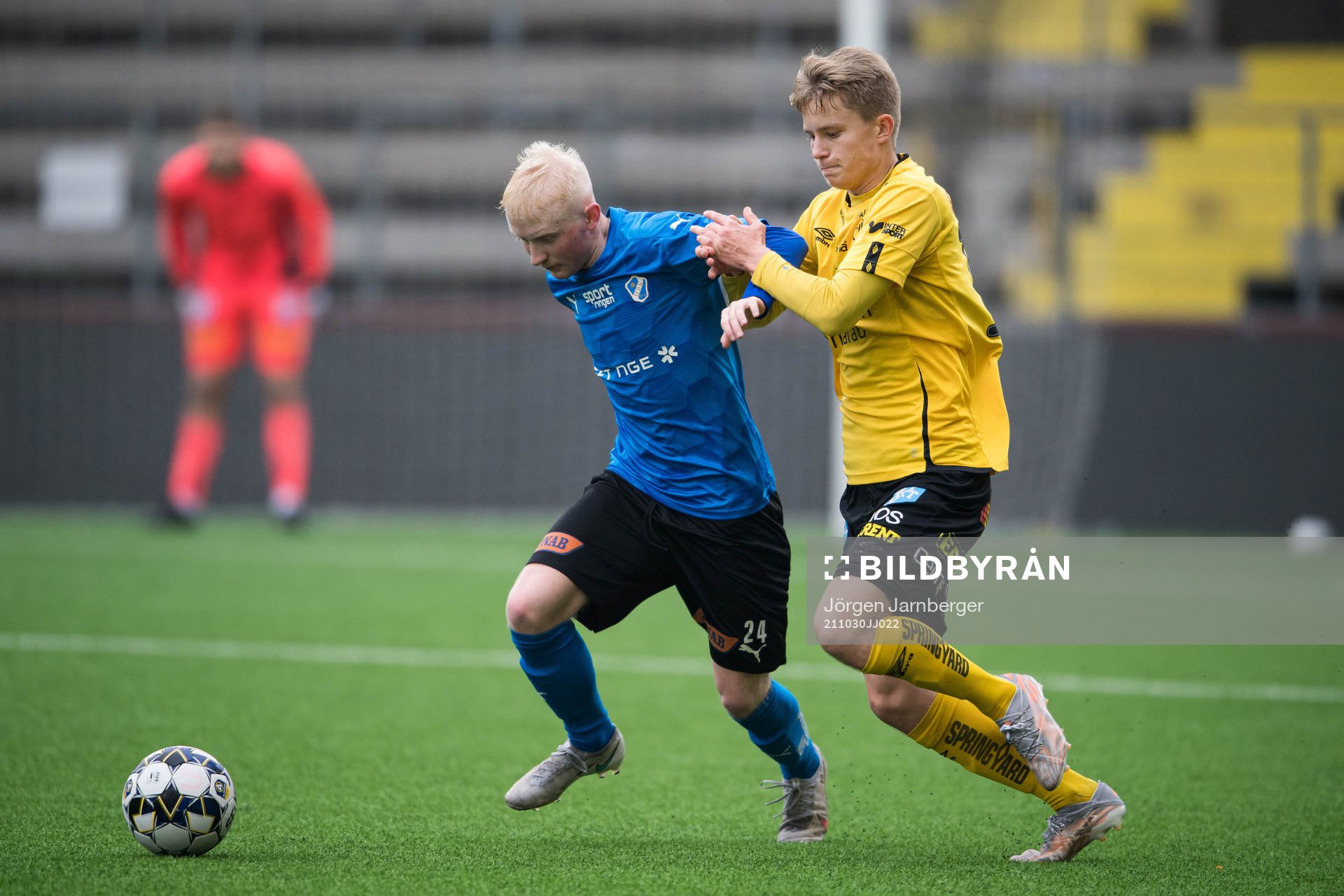 Halmstads Pontus Carlsson och Elfsborgs Filip Persson