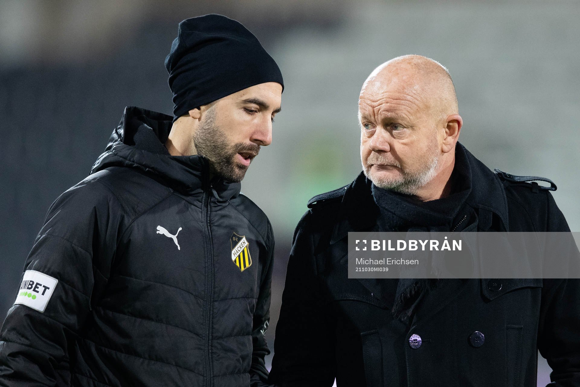 Häckens assisterande tränare Martin Foyston och tränare