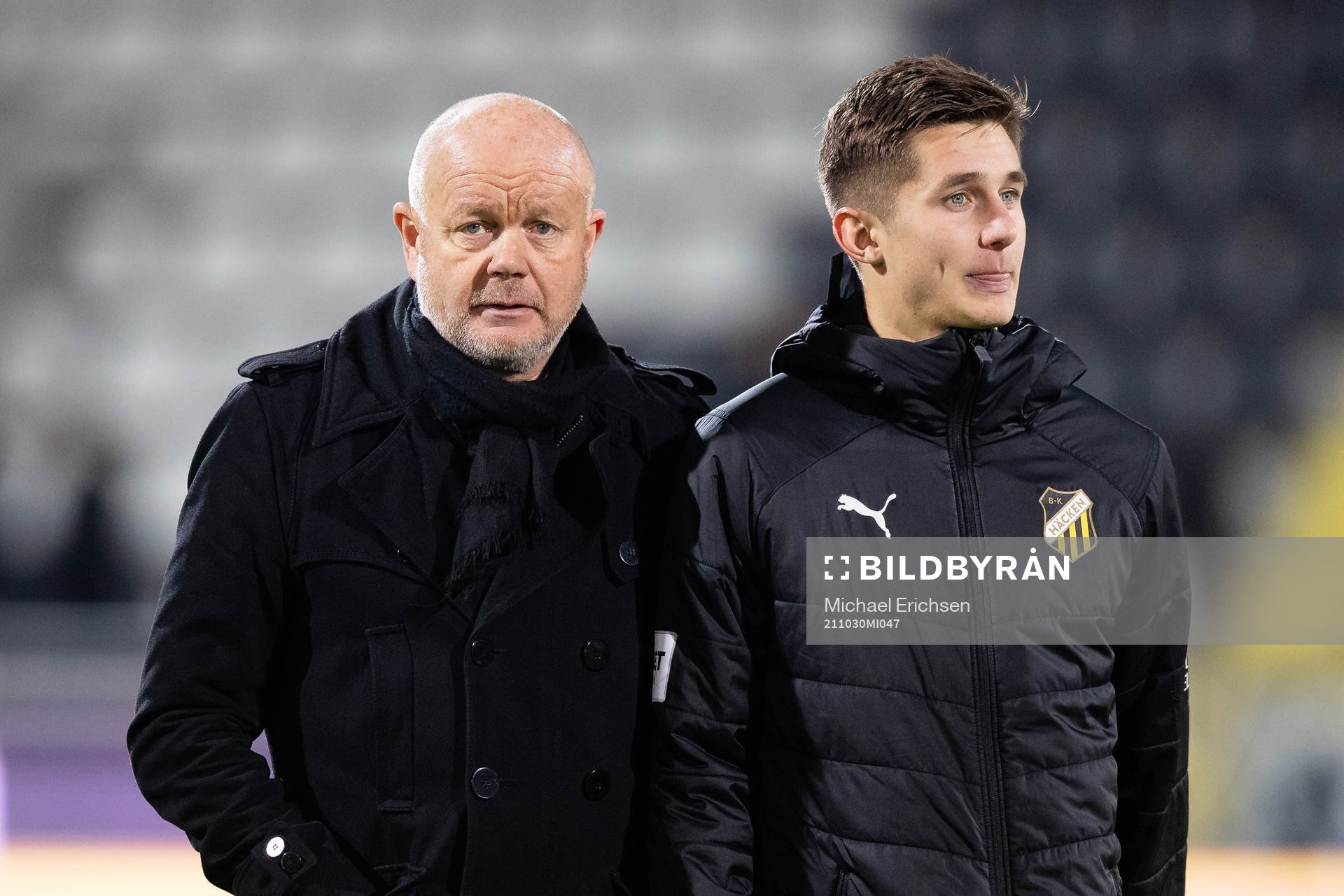 Häckens tränare Per-Mathias Högmo och Leo Bengtsson