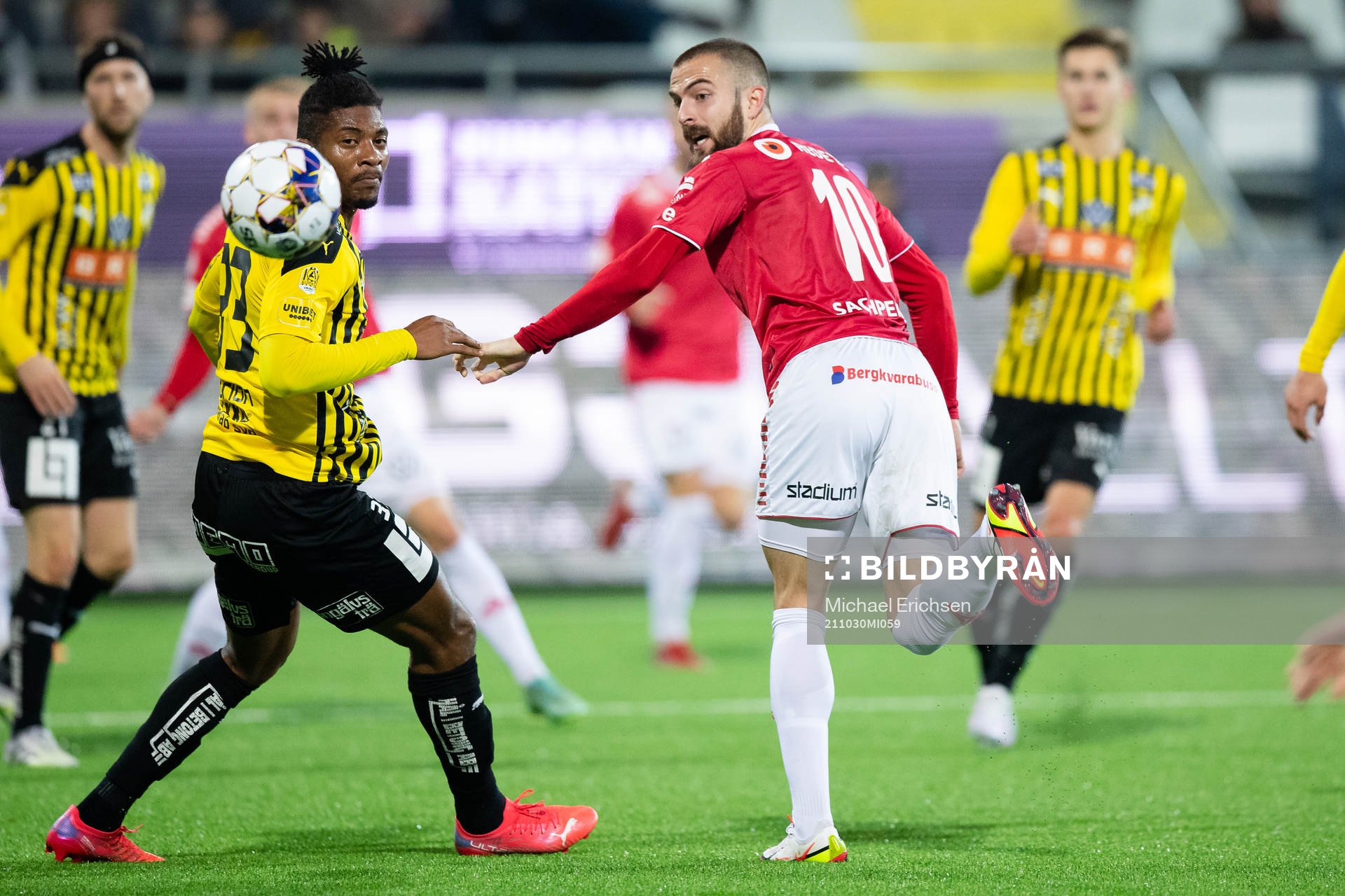 Häckens Franklin Degaulle Tebo Uchenna och Kalmars Filip