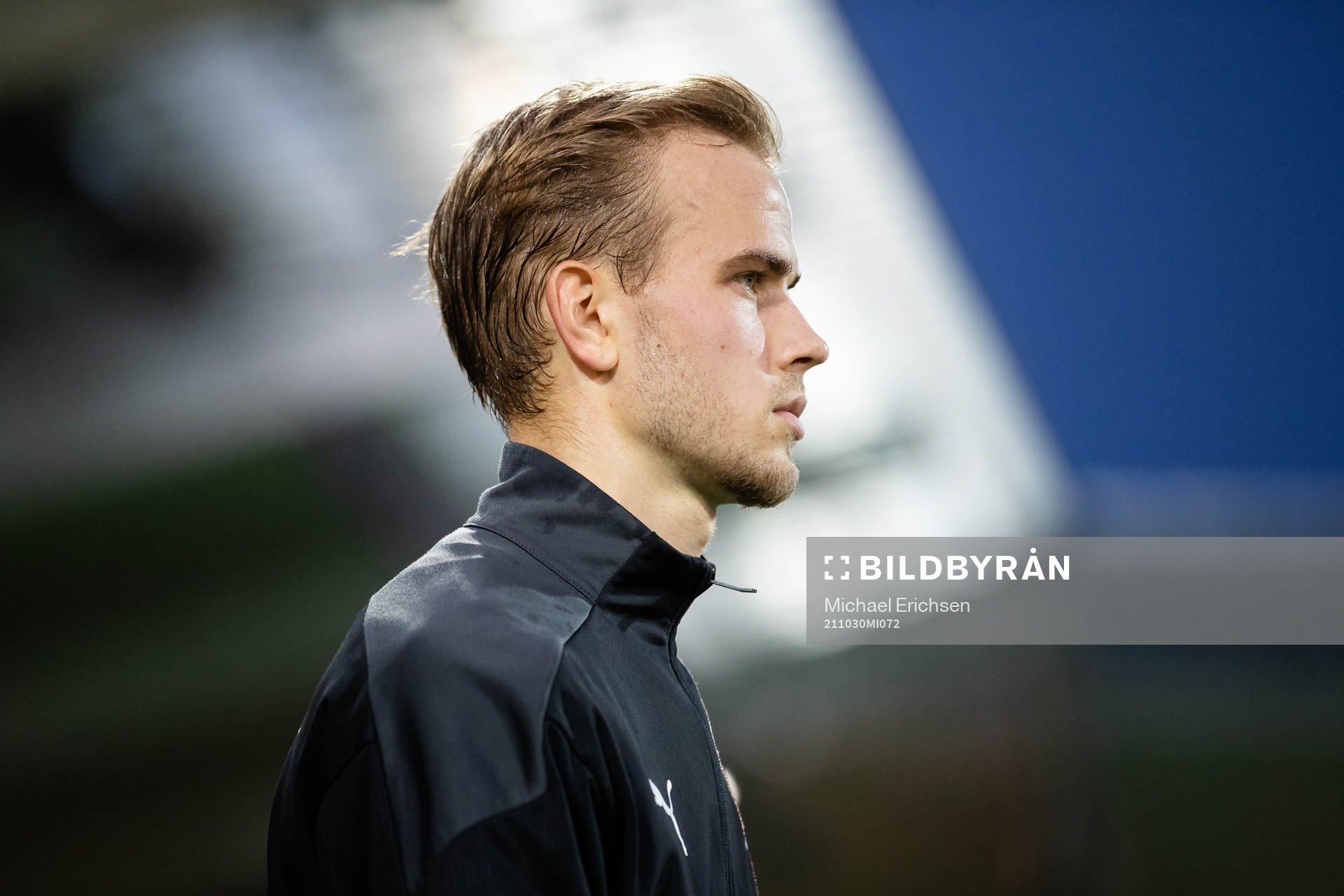 Häckens Jasse Tuominen innan fotbollsmatchen i Allsvenskan
