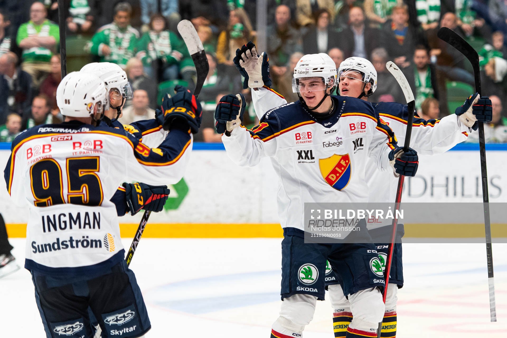 Djurgårdens Filip Cederqvist jublar