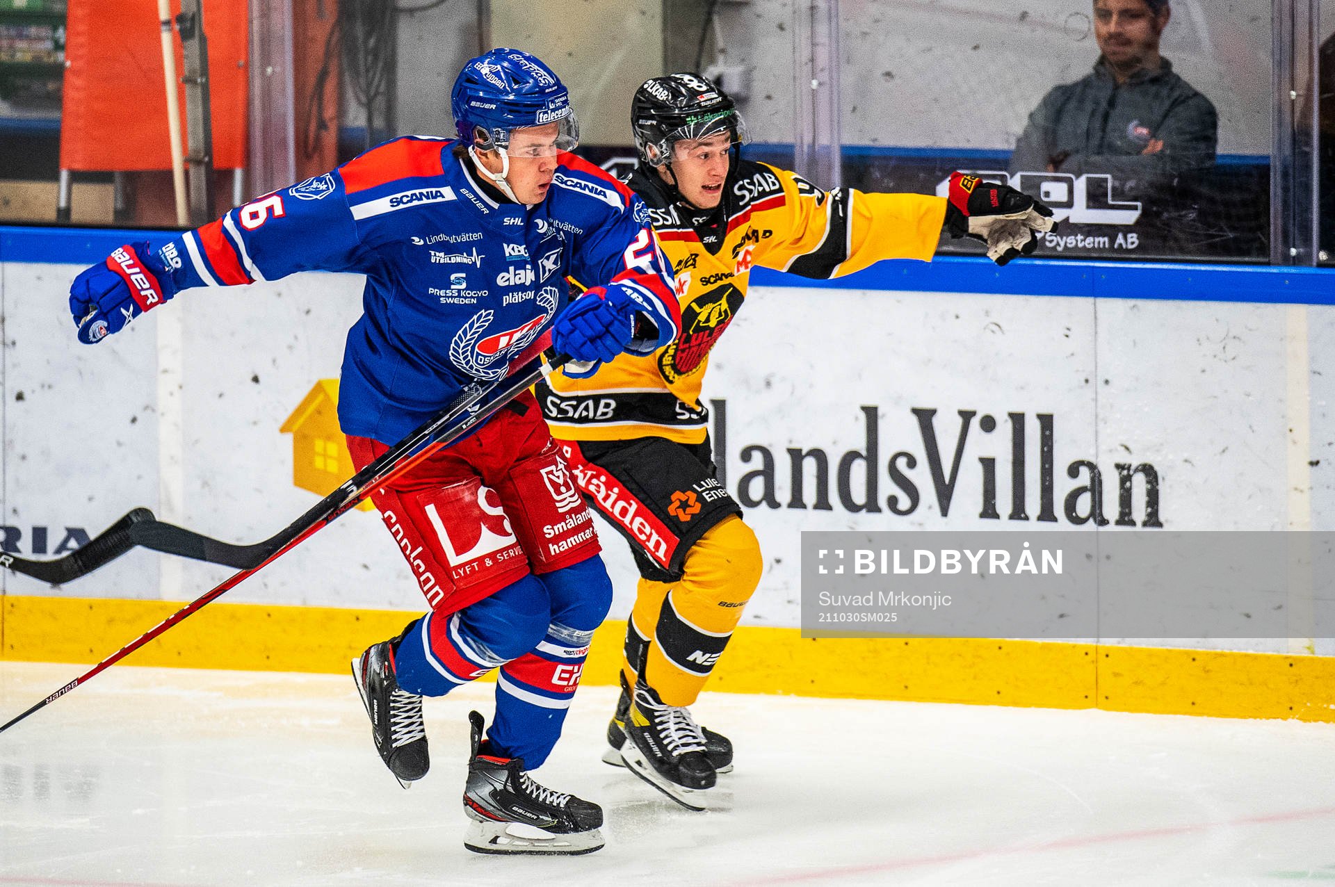 Oskarshamns Lukas Pilö och Luleås Pontus Andreasson
