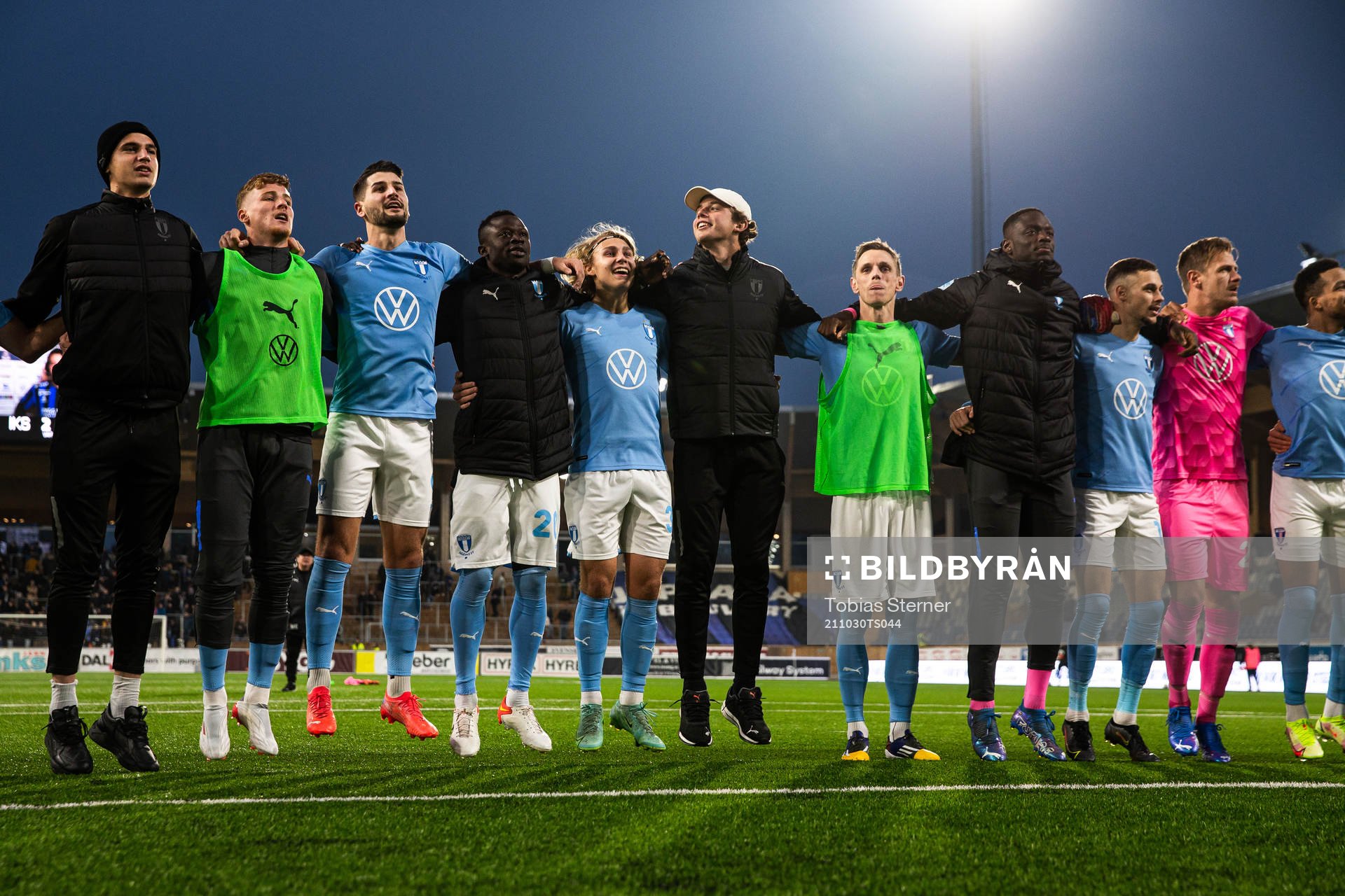 Malmö FFs spelare jublar