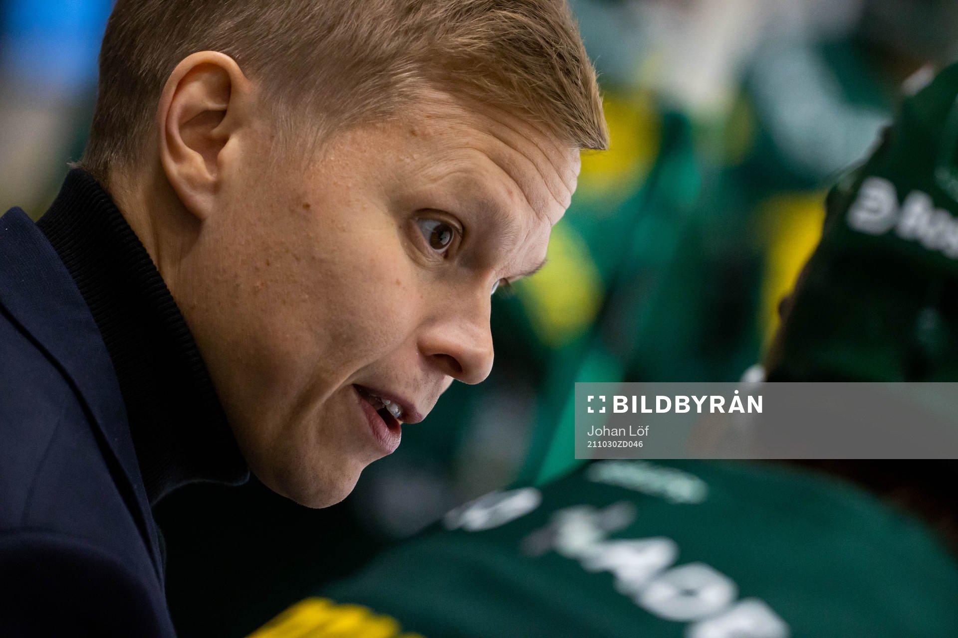 Björklövens assisterande tränare Robert Lahti