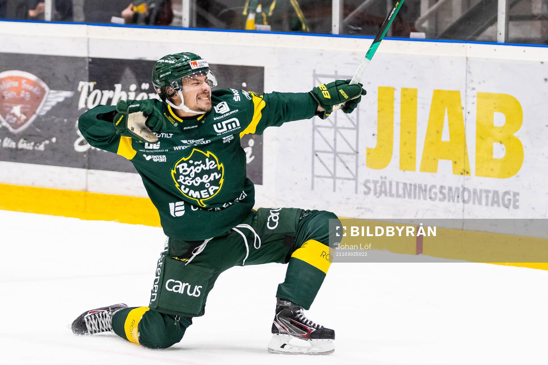 Björklövens Gerry Fitzgerald jublar