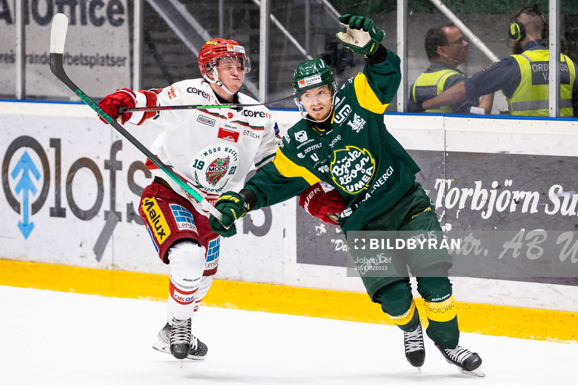 Modos Filip Hansa och Björklövens Axel Ottosson