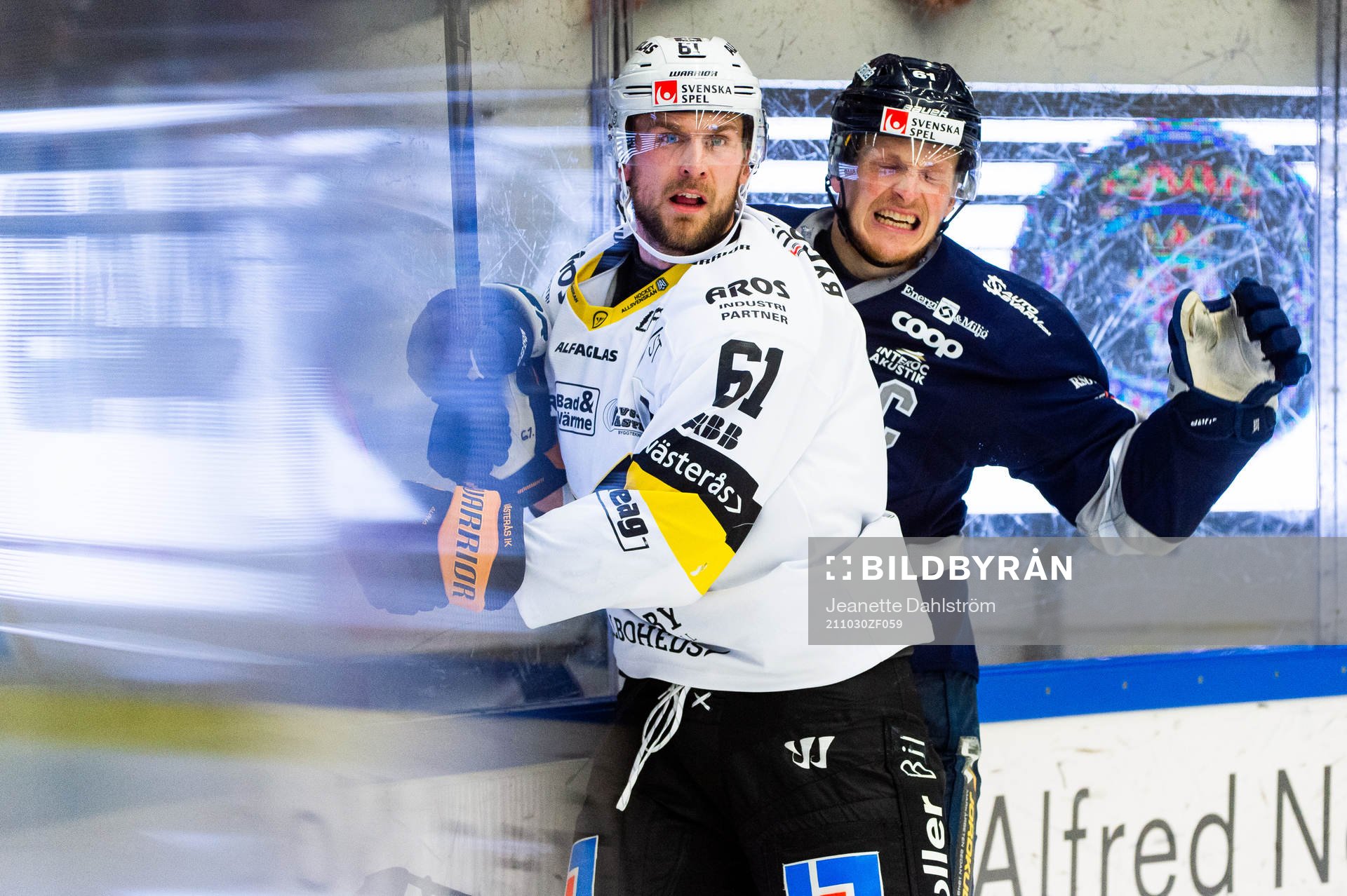 Västerås Daniel Gunnarsson och Karlskogas Mikael Eriksson