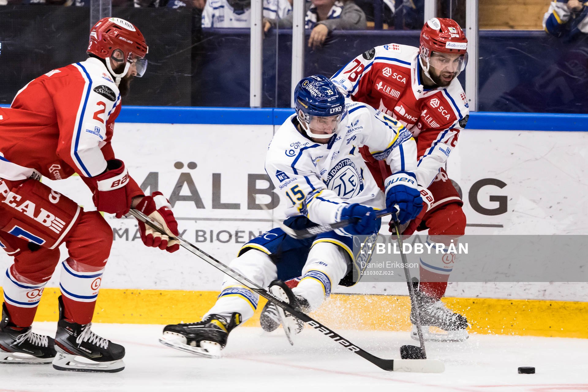 Leksands Max Veronneau och Timrås Robin Hanzl