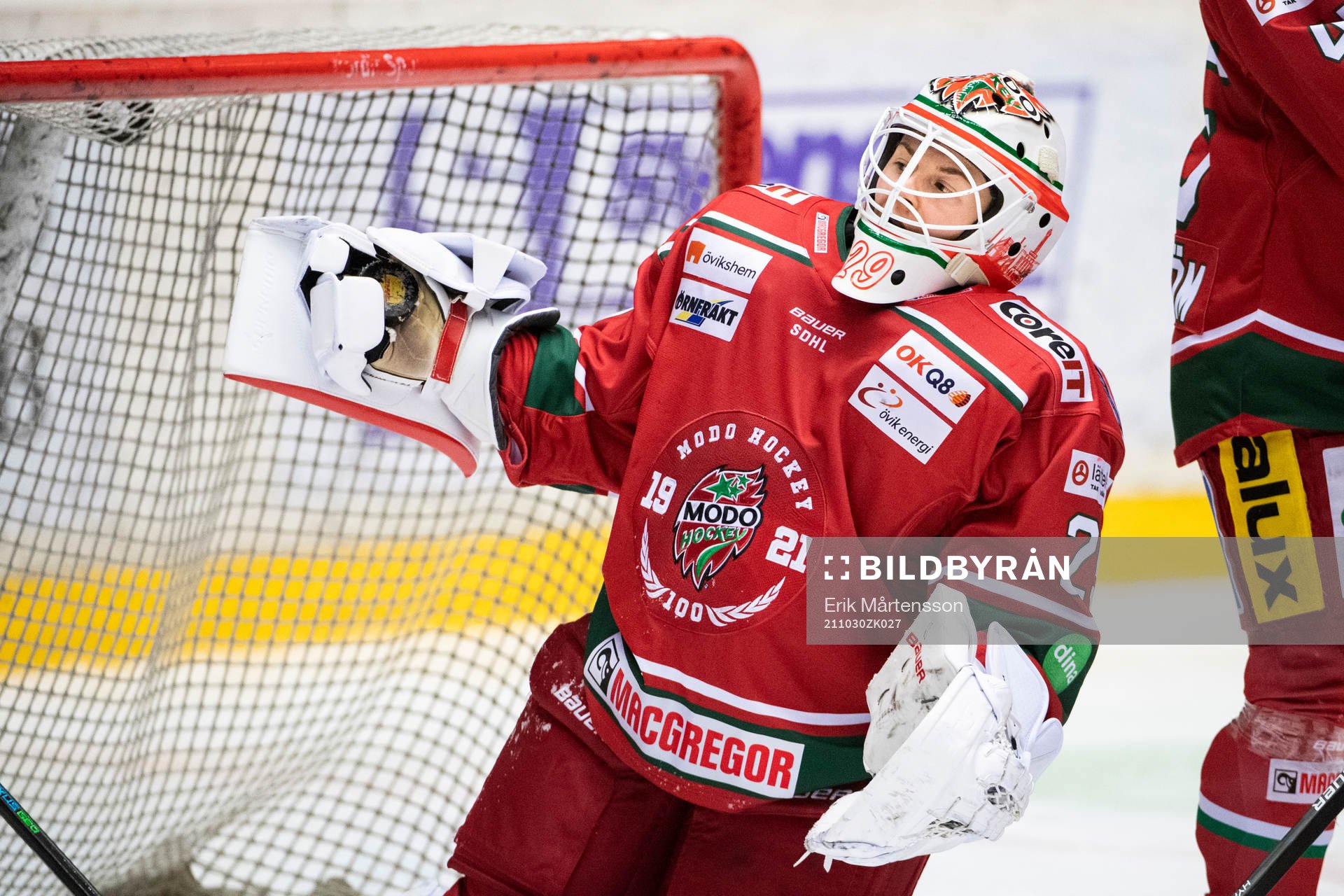 Modos målvakt Klara Peslarkova