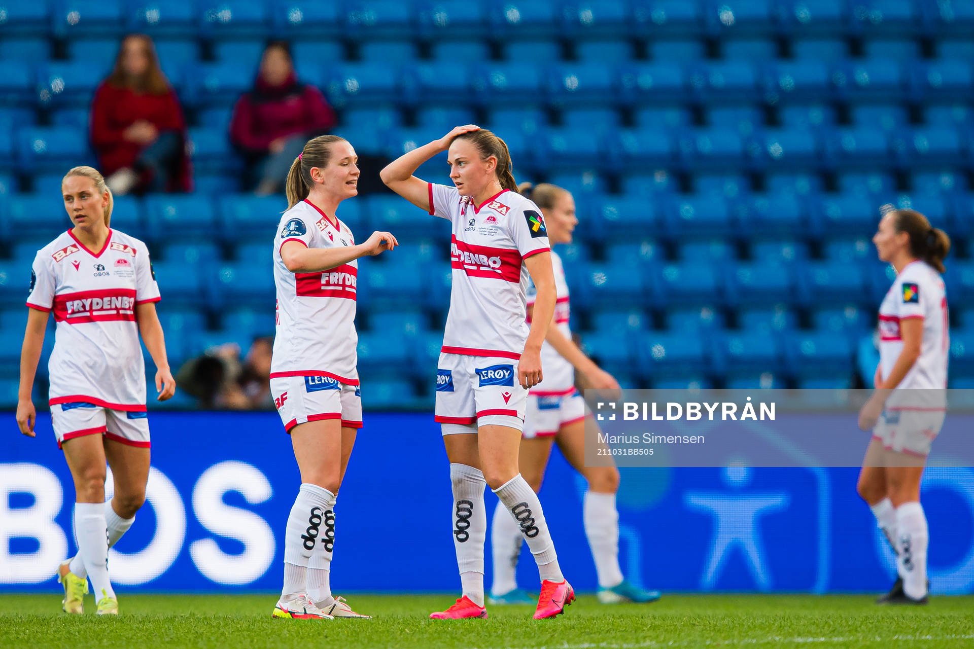 Vilde Hasund of Sandviken looks dejected