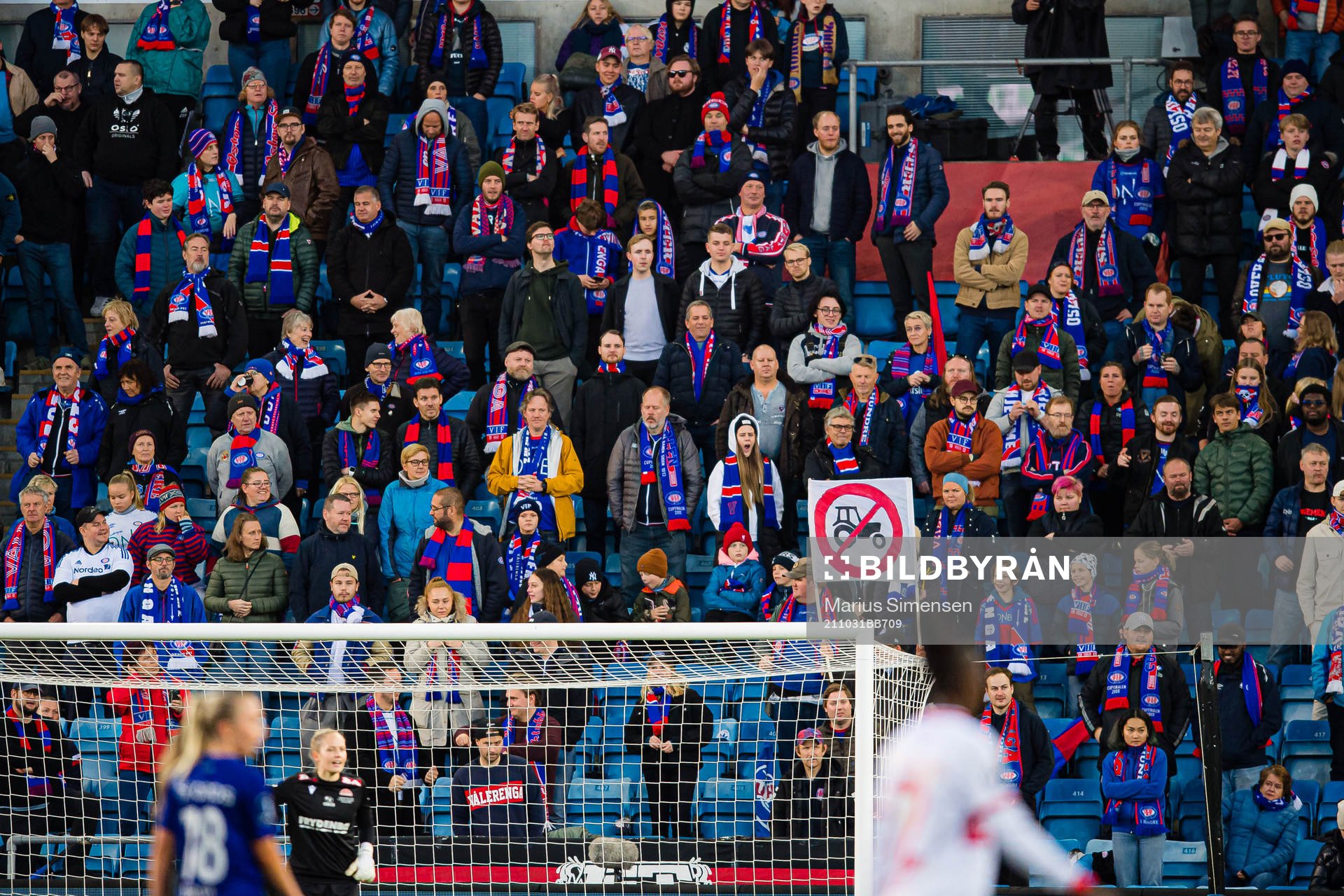 Spectators in the stands