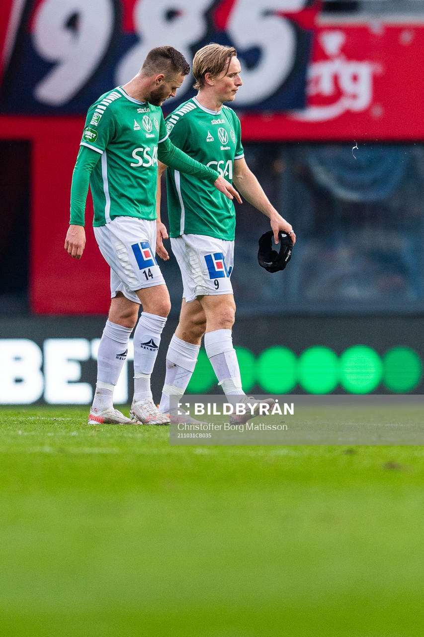 Brages Niklas Söderberg och Douglas Karlberg deppar i