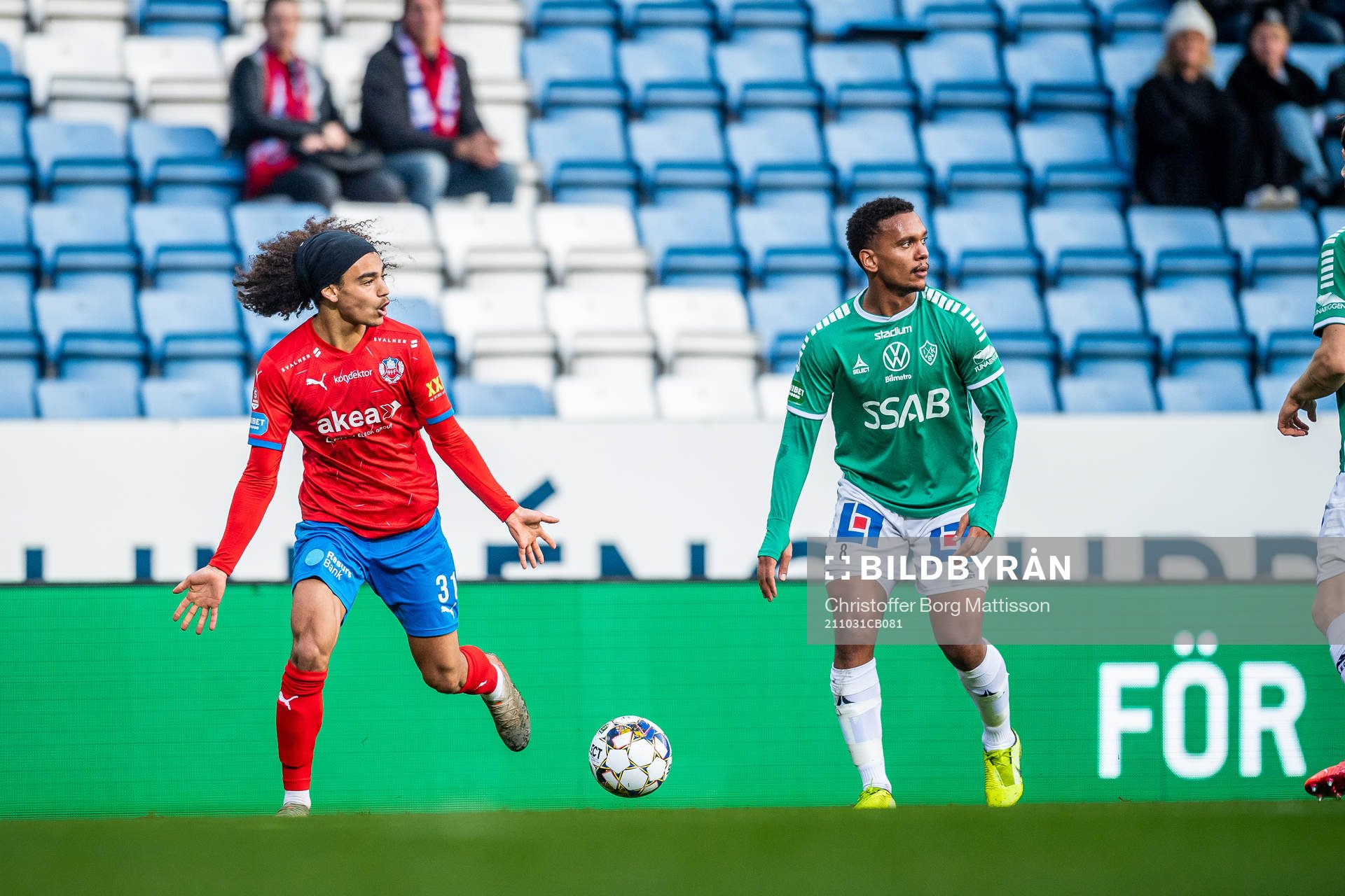 Helsingborgs Adam Kaied reagerar