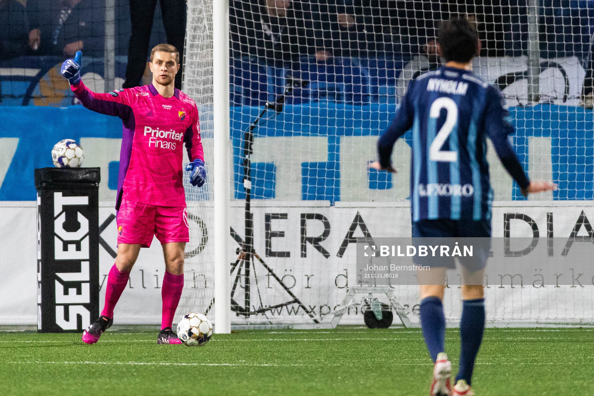 Djurgårdens målvakt Aleksandr Vasyutin