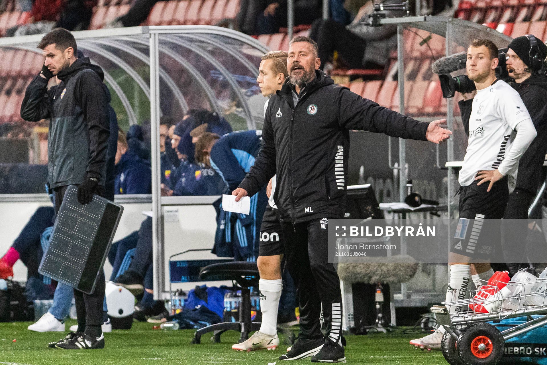 Örebros tränare Marcus Lantz och Andreas Skovgaard