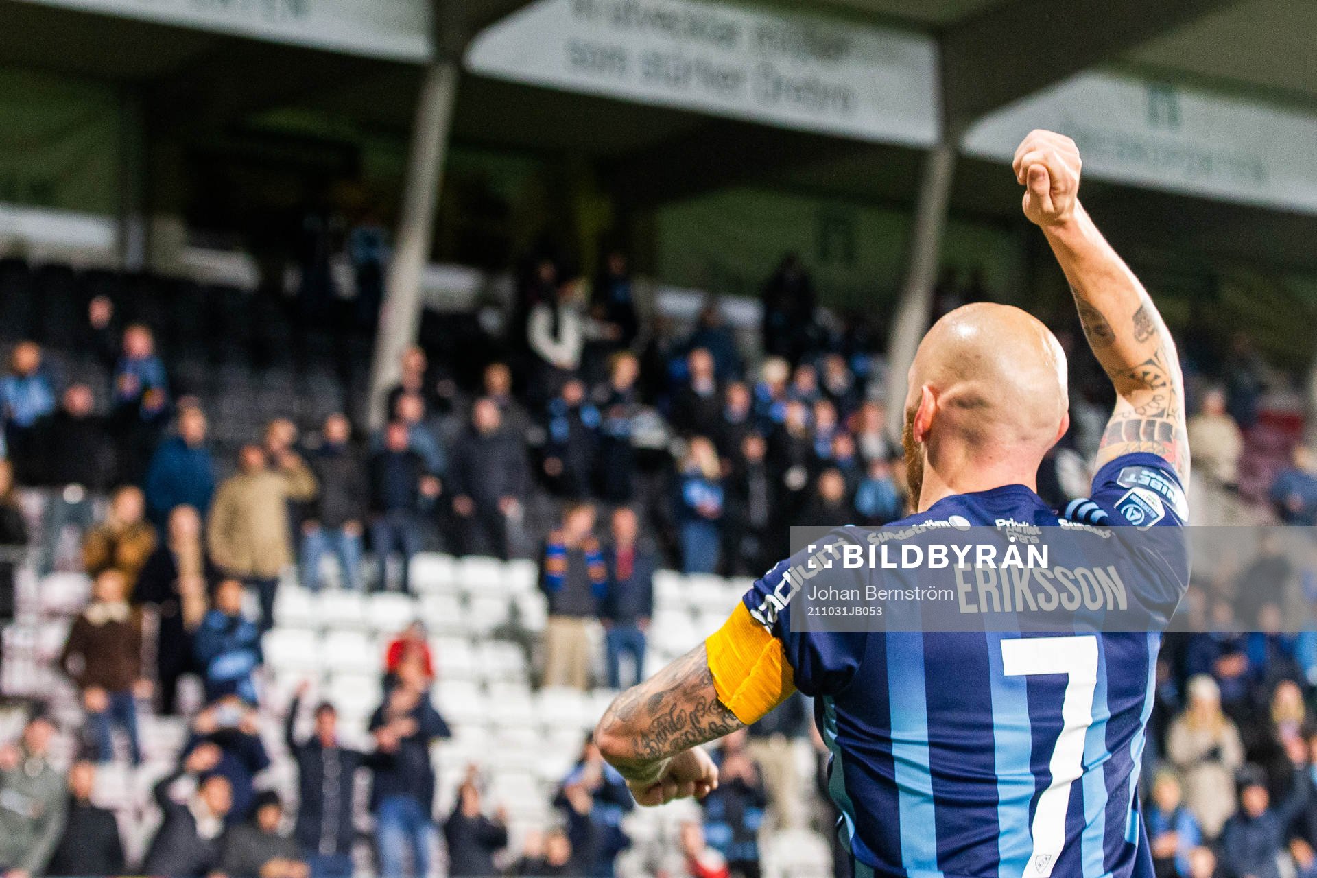 Djurgårdens Magnus Eriksson jublar