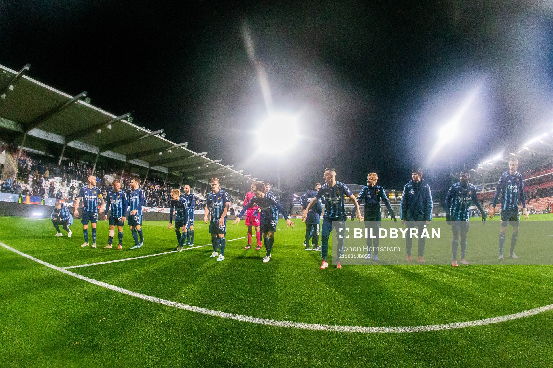 Djurgårdens spelare jublar