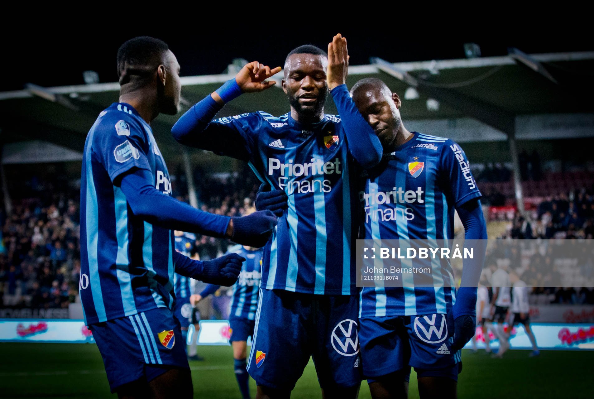 Djurgårdens Joel Asoro, Emmanuel Banda och Edward Chilufya