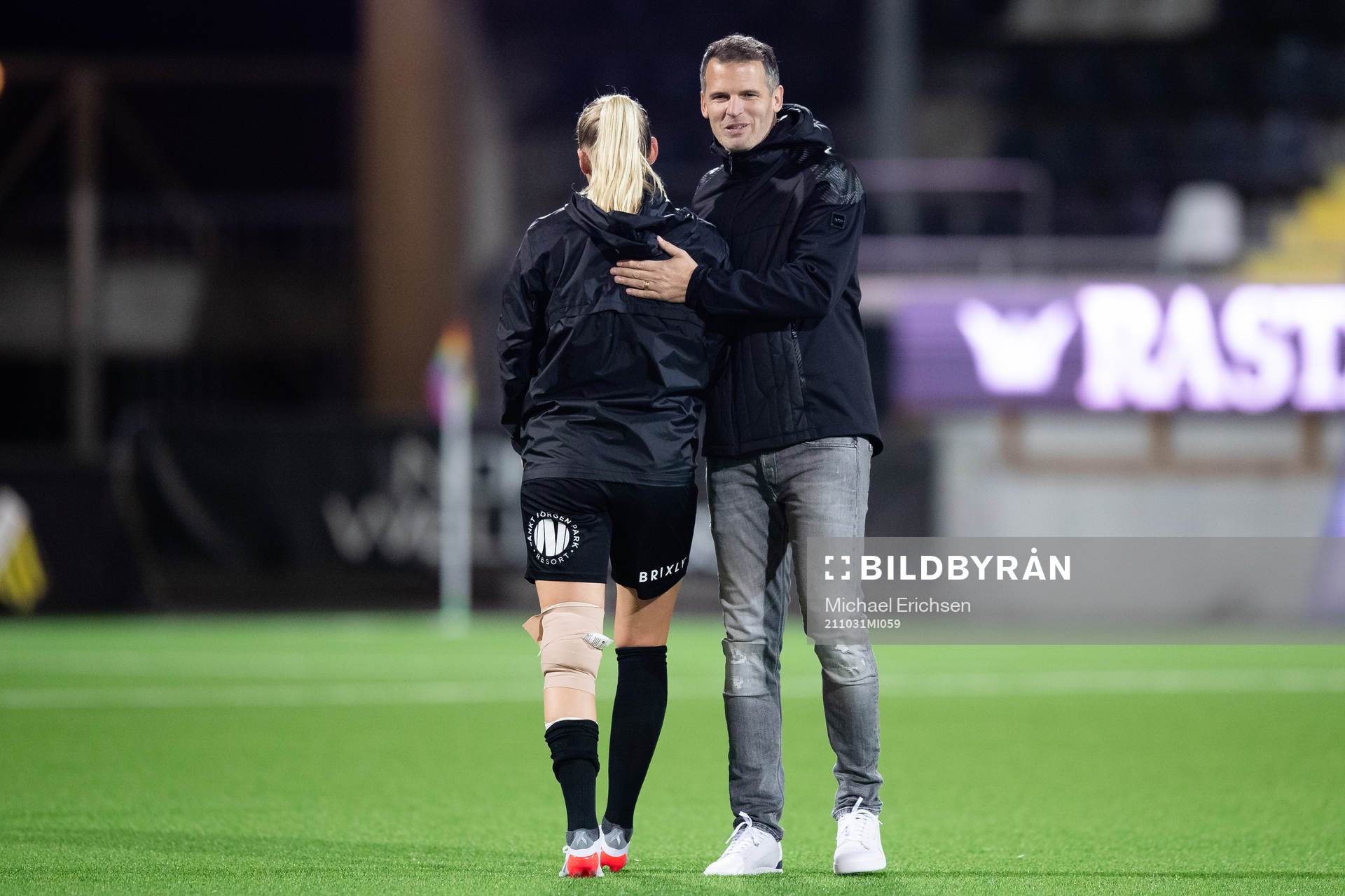 Häckens Stina Blackstenius och tränare Robert Vilahamn