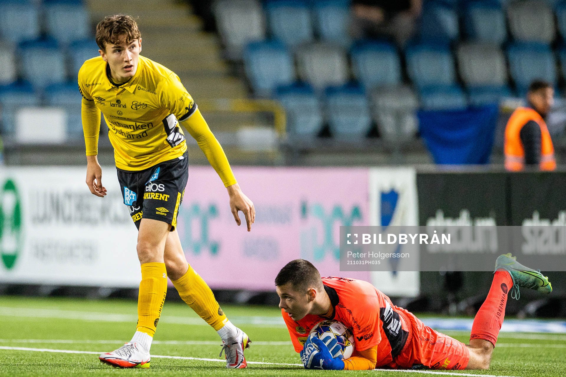 Elfsborgs Gustaf Lagerbielke och målvakt Hákon
