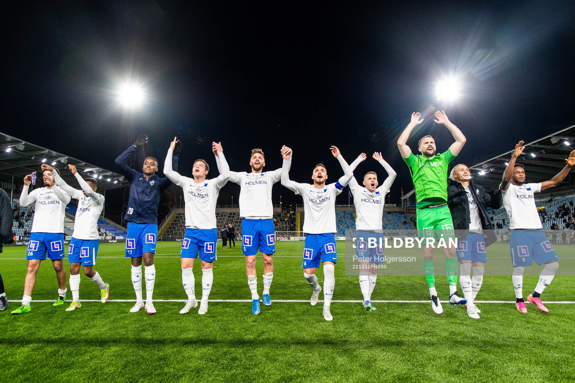 IFK Norrköpings spelare jublar