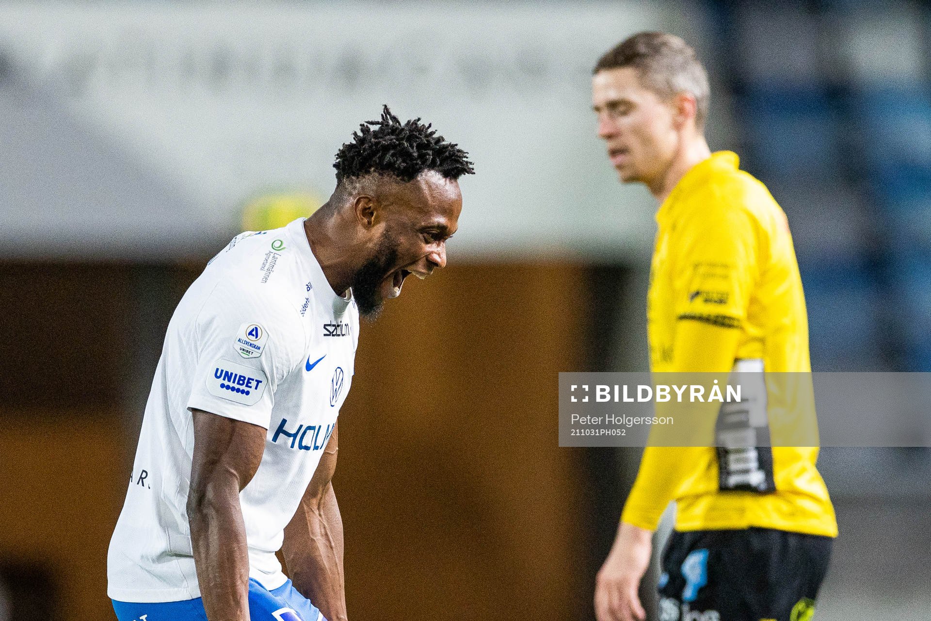 IFK Norrköpings Samuel Adegbenro jublar