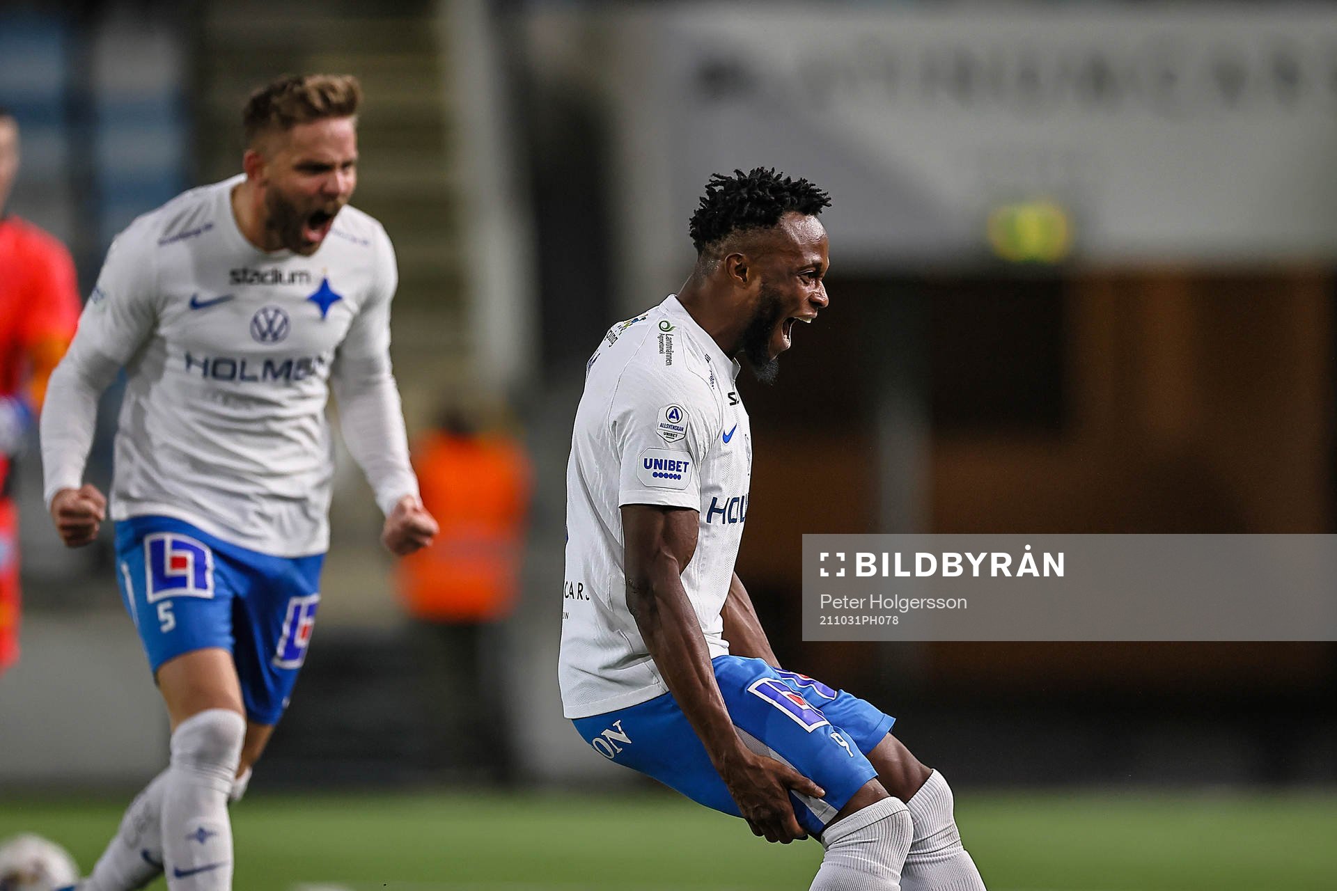 IFK Norrköpings Christoffer Nyman och Samuel Adegbenro