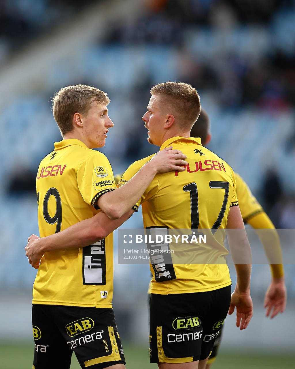 Elfsborgs Jeppe Møldrup Okkels och Per Frick jublar