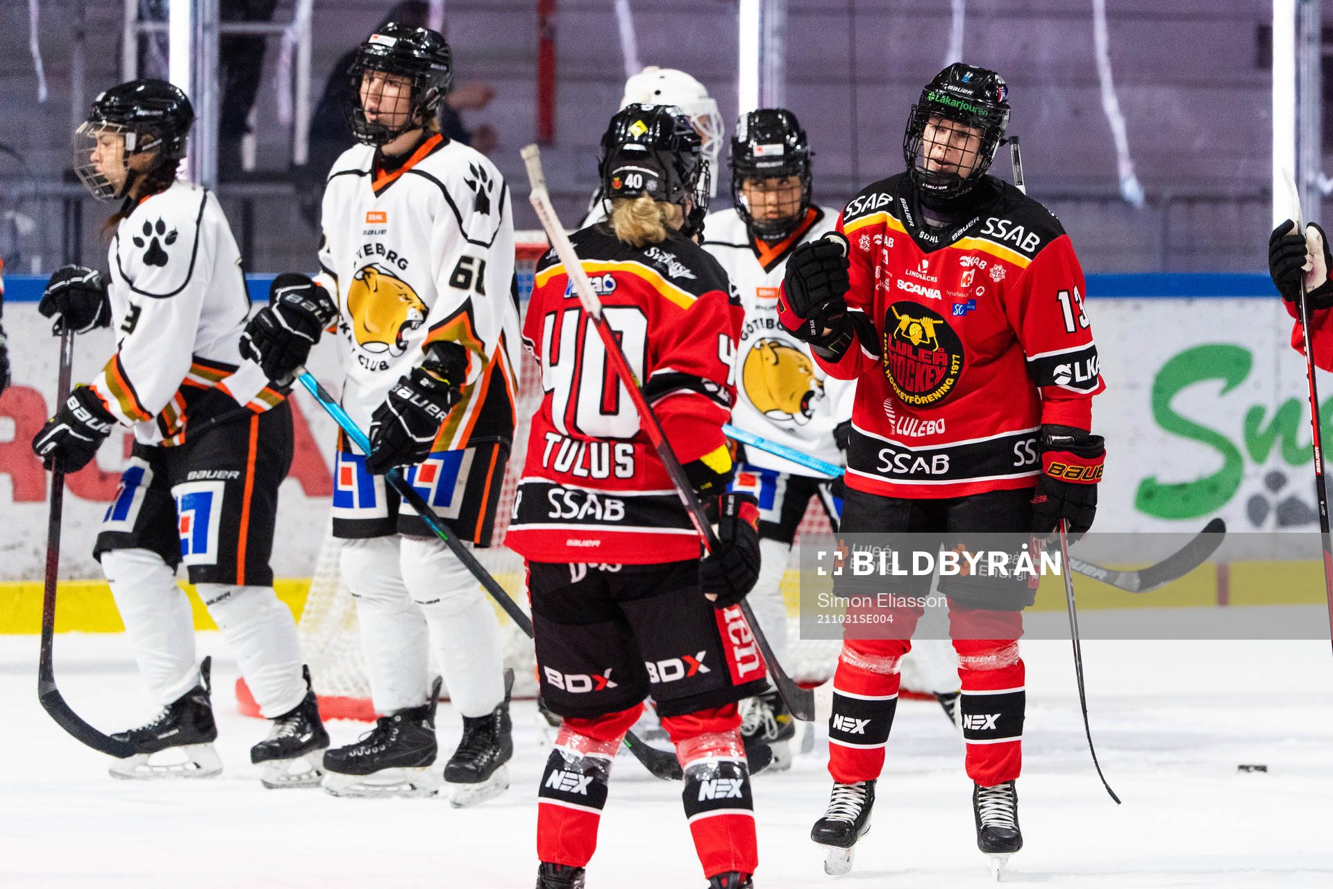 Luleås Jenna Pirttijärvi jublar