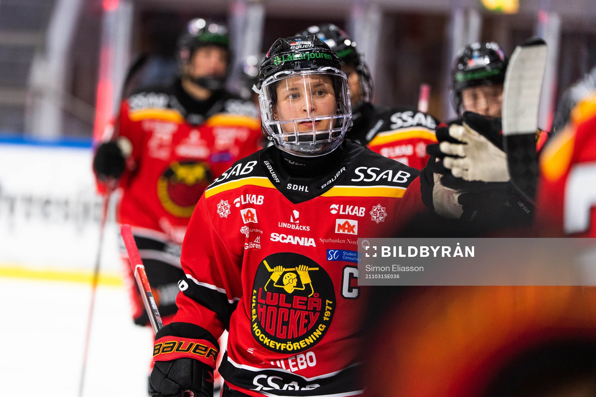 Luleås Jenni Hiirikoski jublar