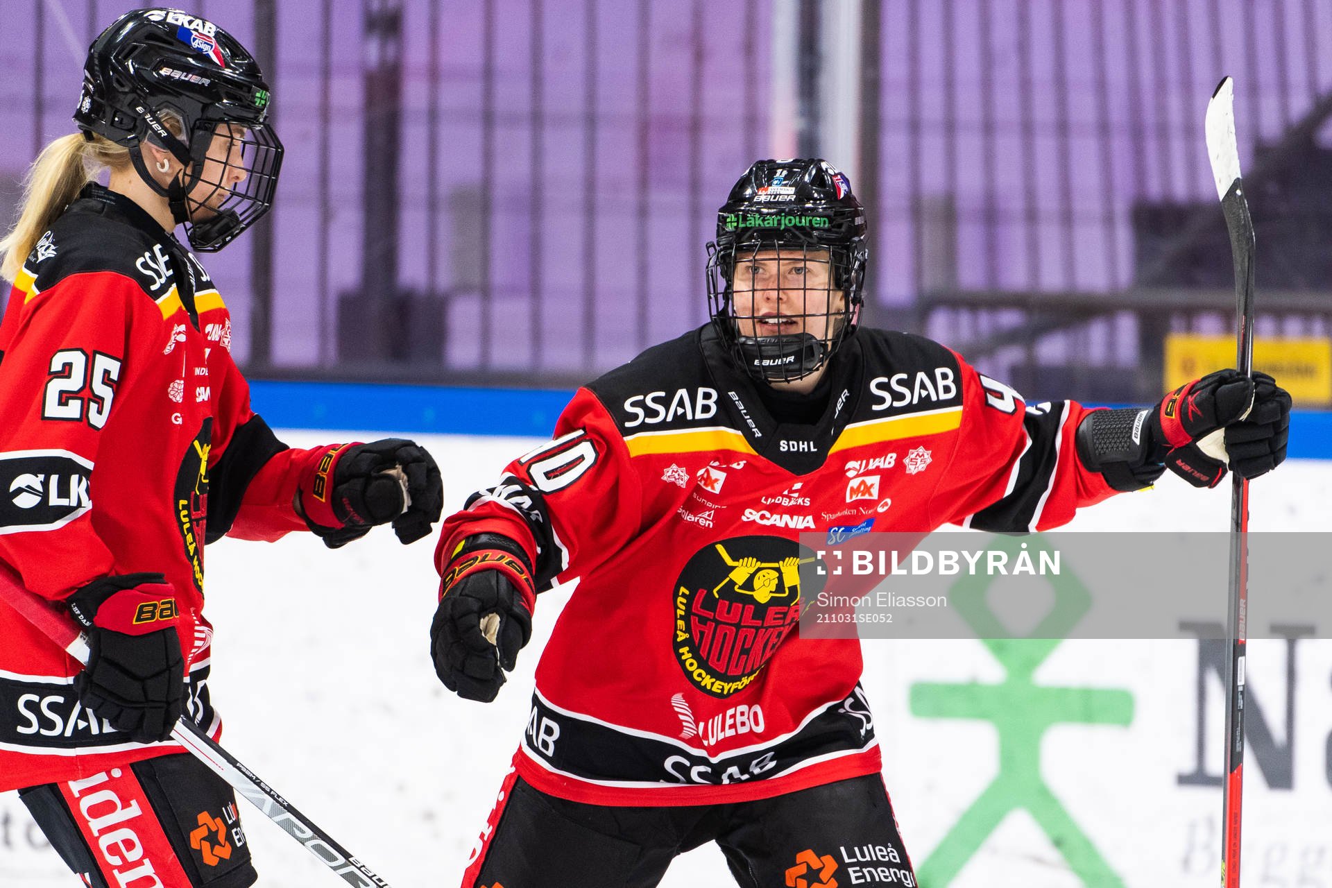 Luleås Noora Tulus jublar