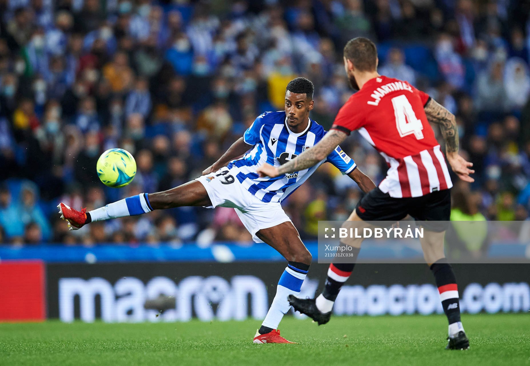 Alexander Isak of Real Sociedad  looks