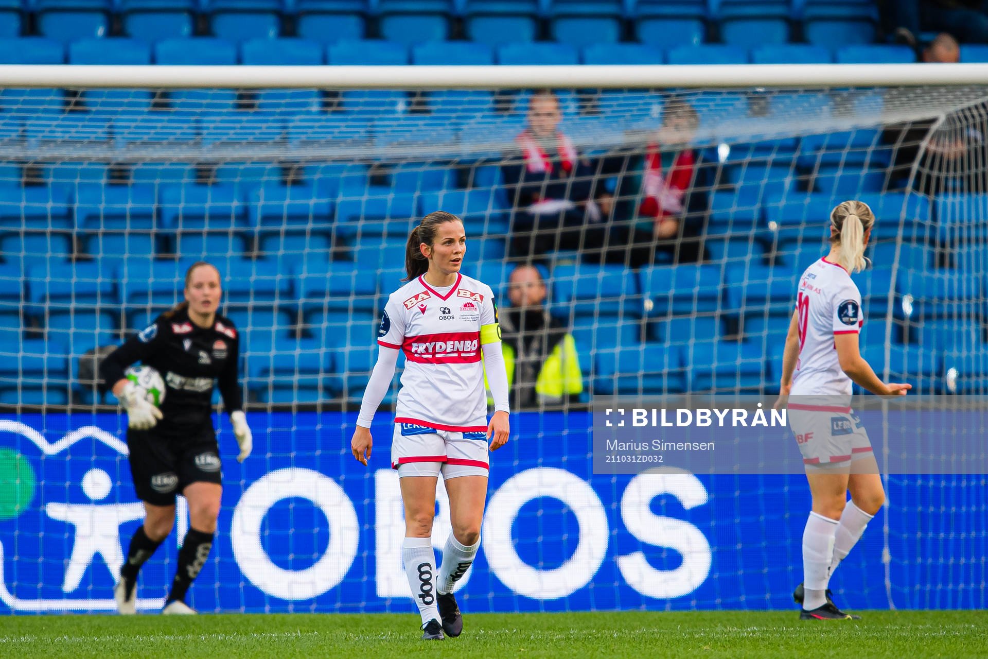 Tuva Hansen of Sandviken looks dejected